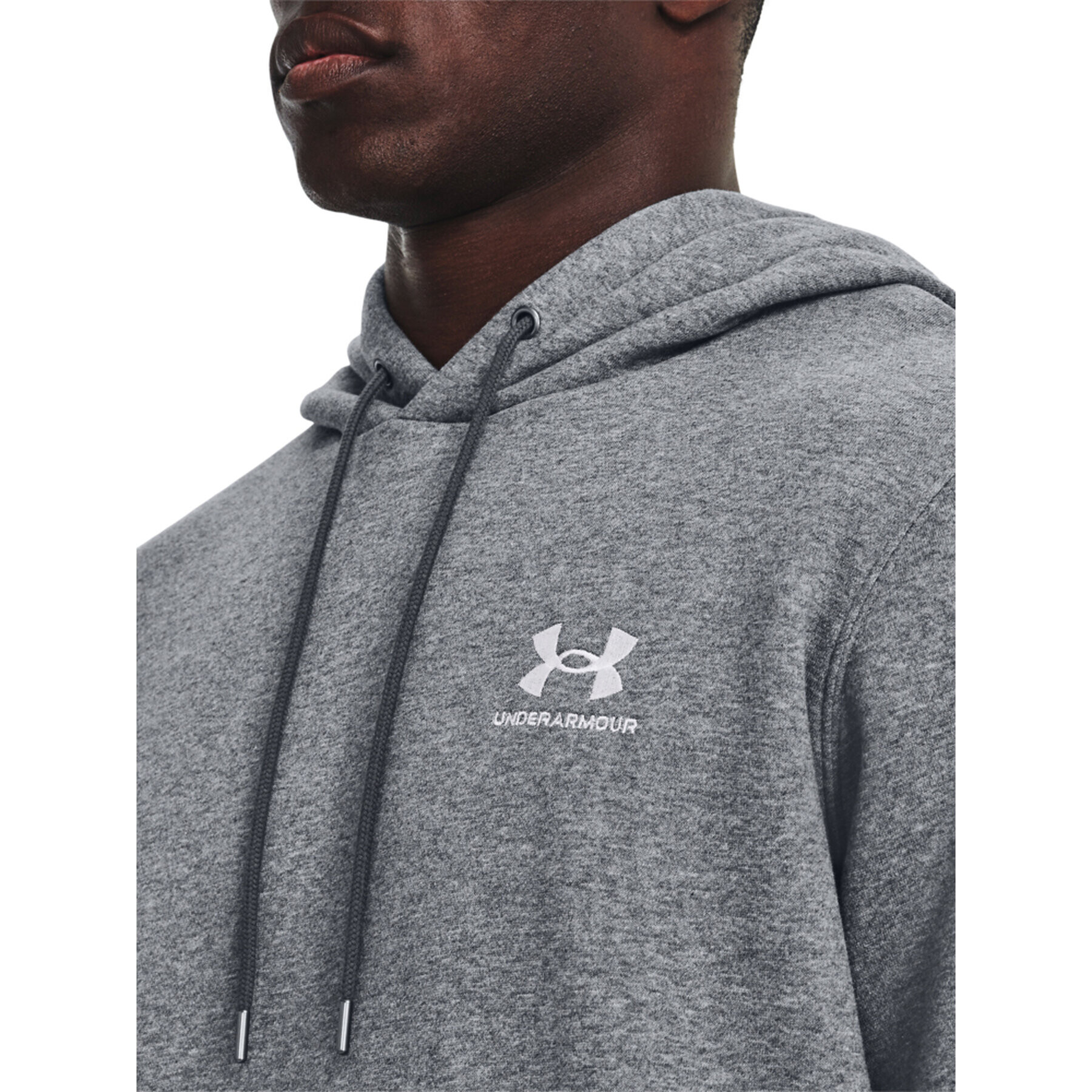 Under Armour Суитшърт UA Essential Fleece Hoodie 1373880 Сив Regular Fit - Pepit.bg