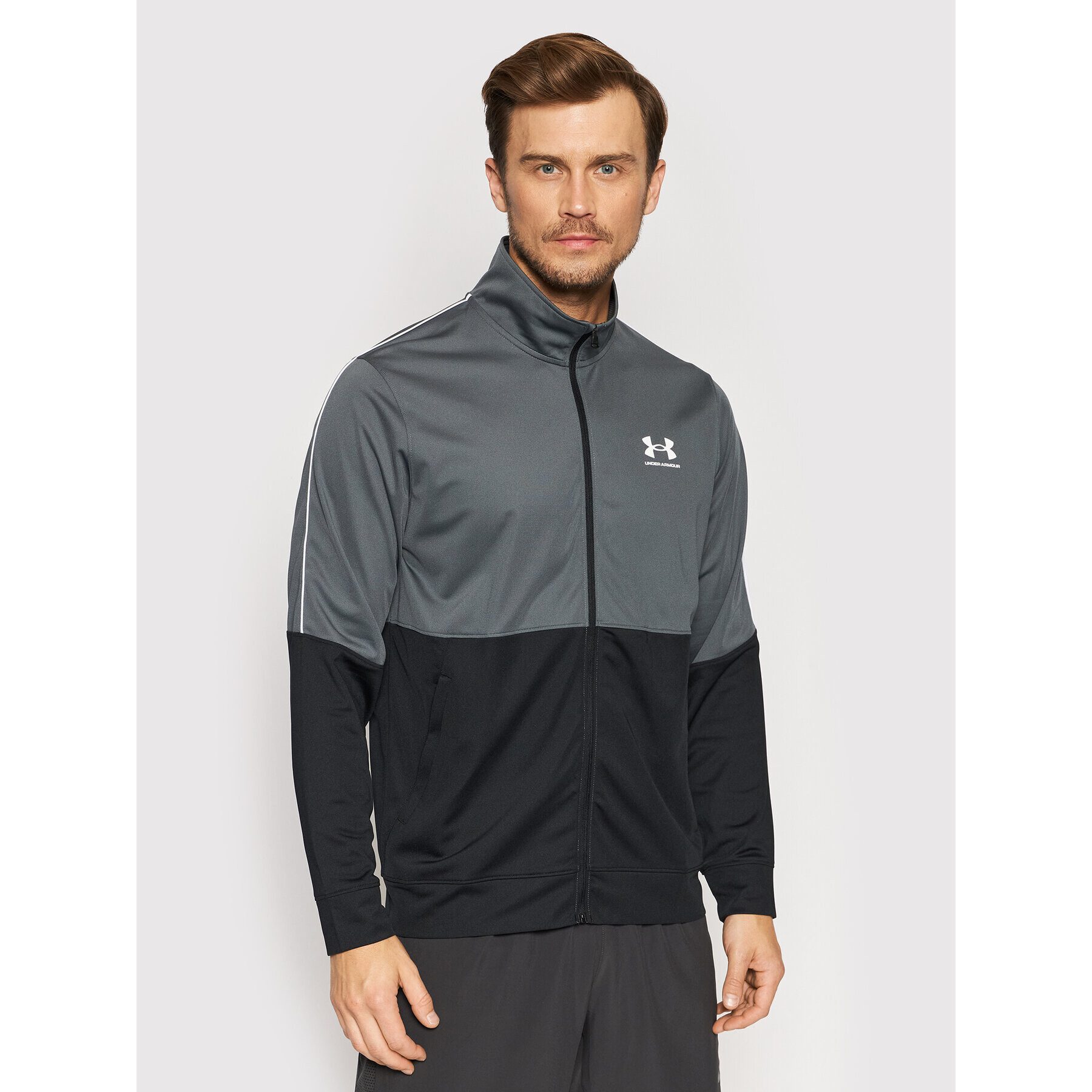 Under Armour Суитшърт Ua Pique 1366202 Сив Fitted Fit - Pepit.bg