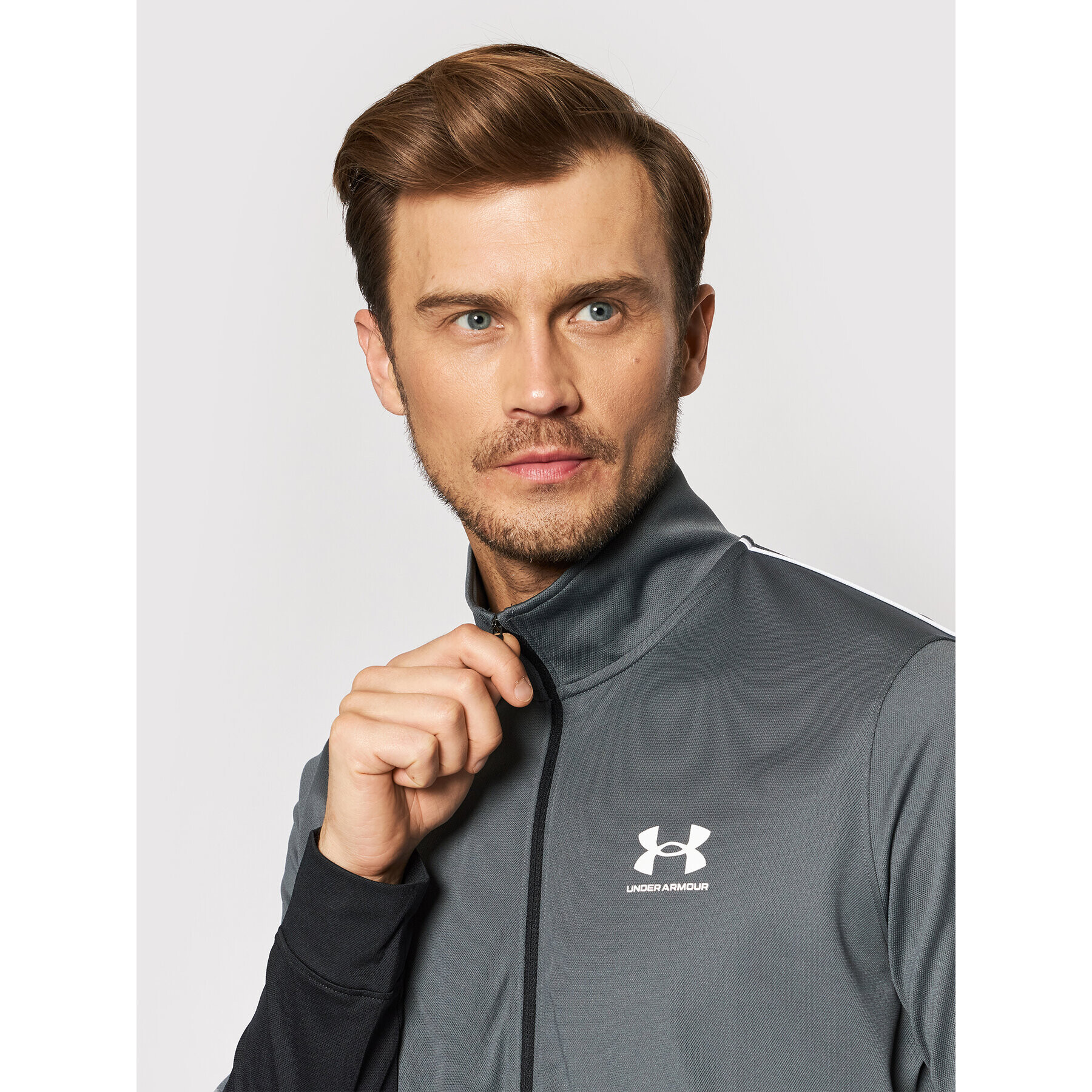 Under Armour Суитшърт Ua Pique 1366202 Сив Fitted Fit - Pepit.bg