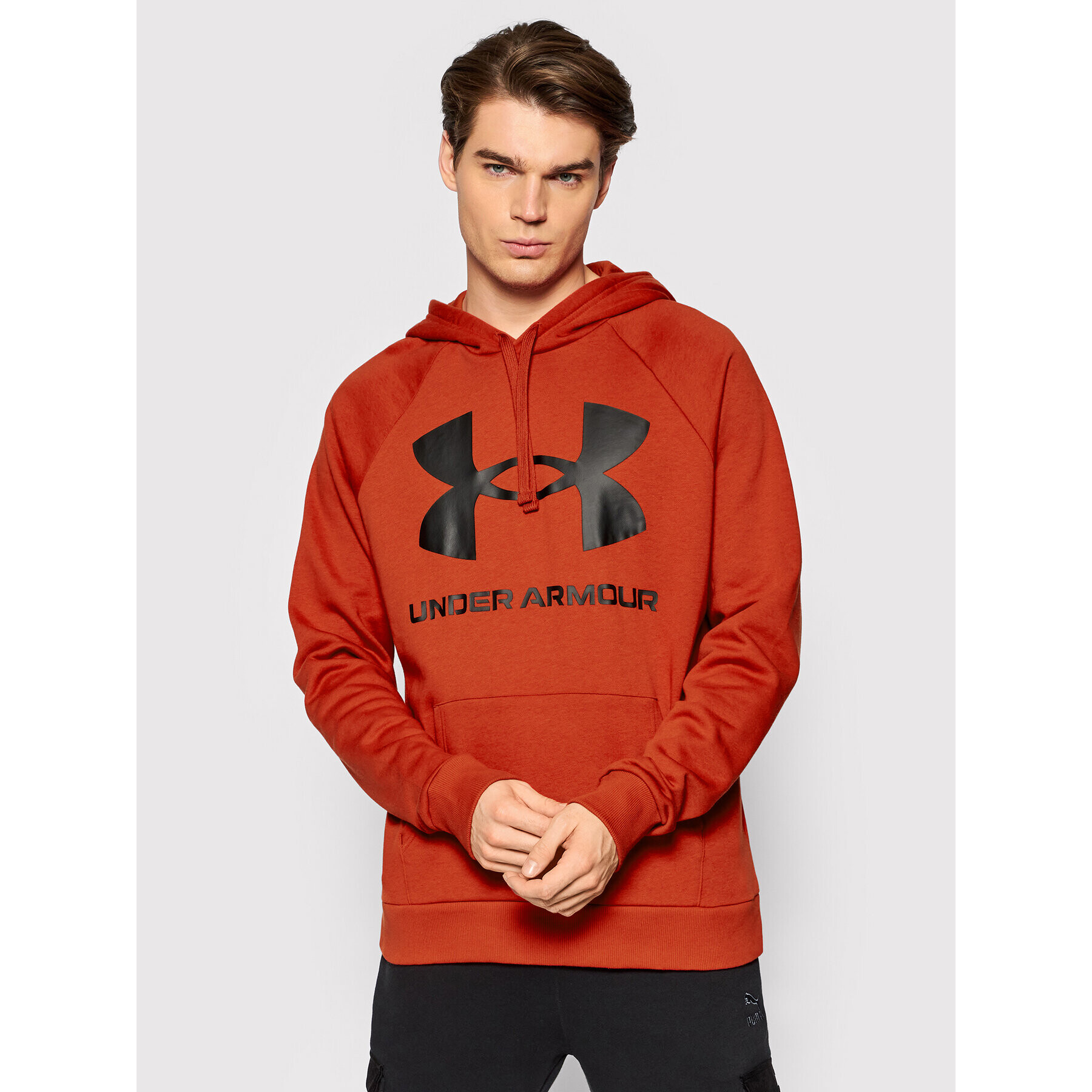 Under Armour Суитшърт Ua Rival 1357093 Червен Relaxed Fit - Pepit.bg