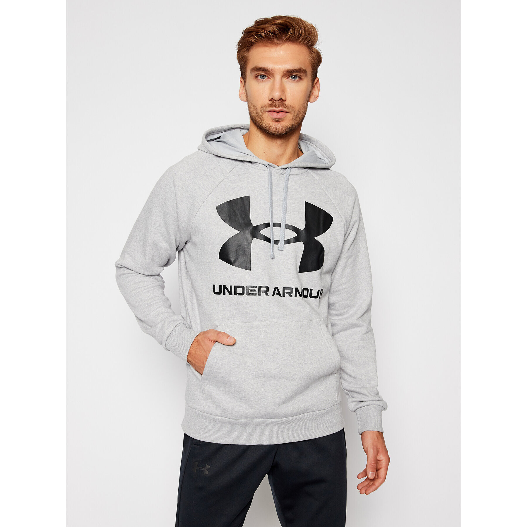 Under Armour Суитшърт Ua Rival 1357093 Сив Regular Fit - Pepit.bg