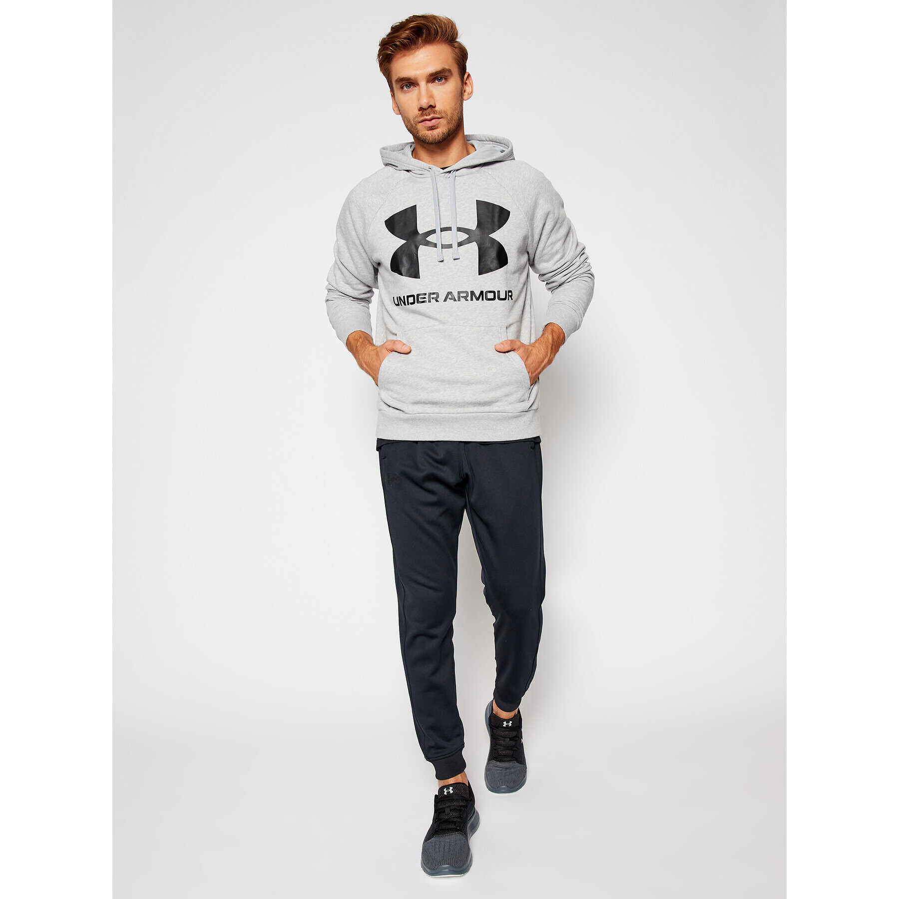 Under Armour Суитшърт Ua Rival 1357093 Сив Regular Fit - Pepit.bg