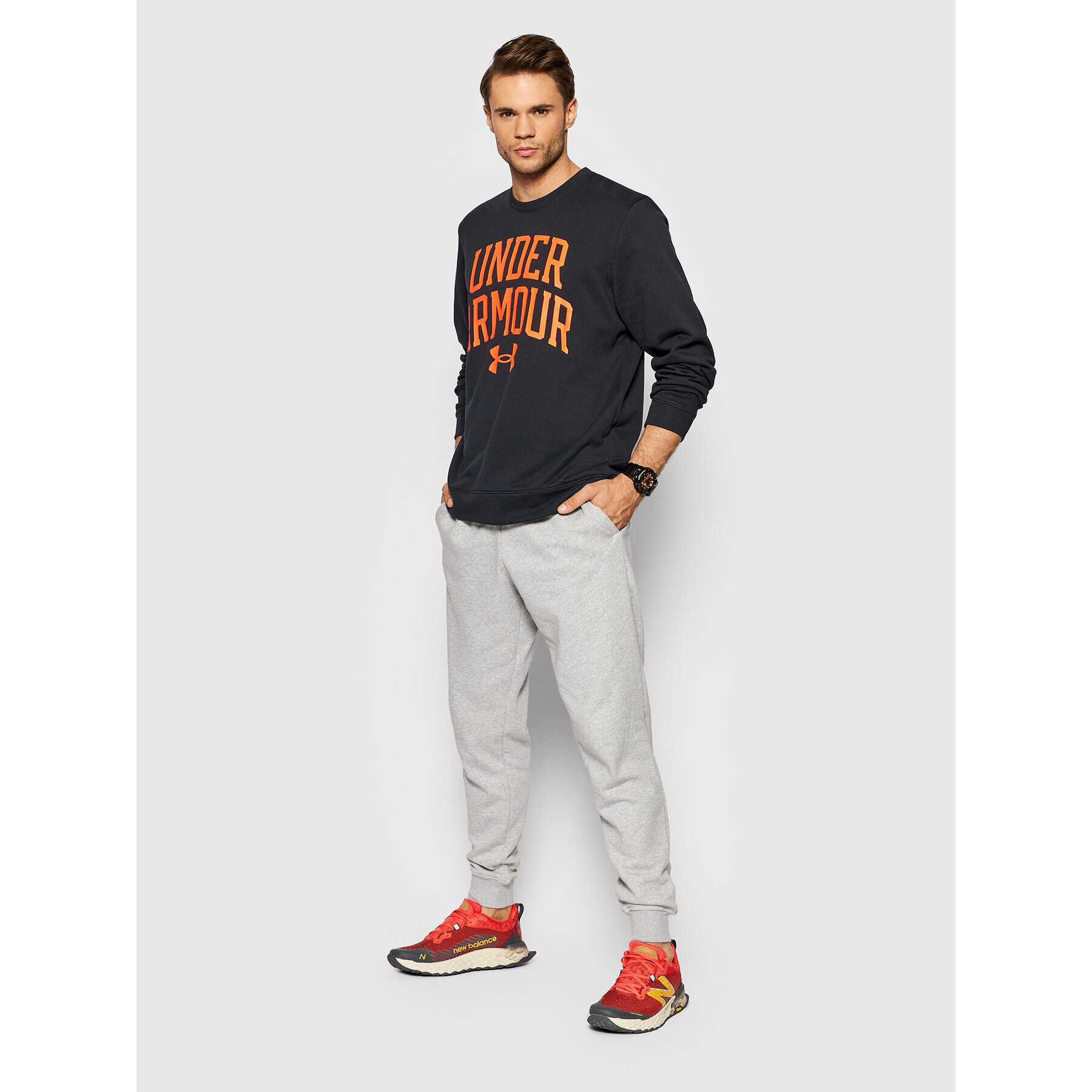 Under Armour Суитшърт Ua Rival 1361561 Черен Loose Fit - Pepit.bg