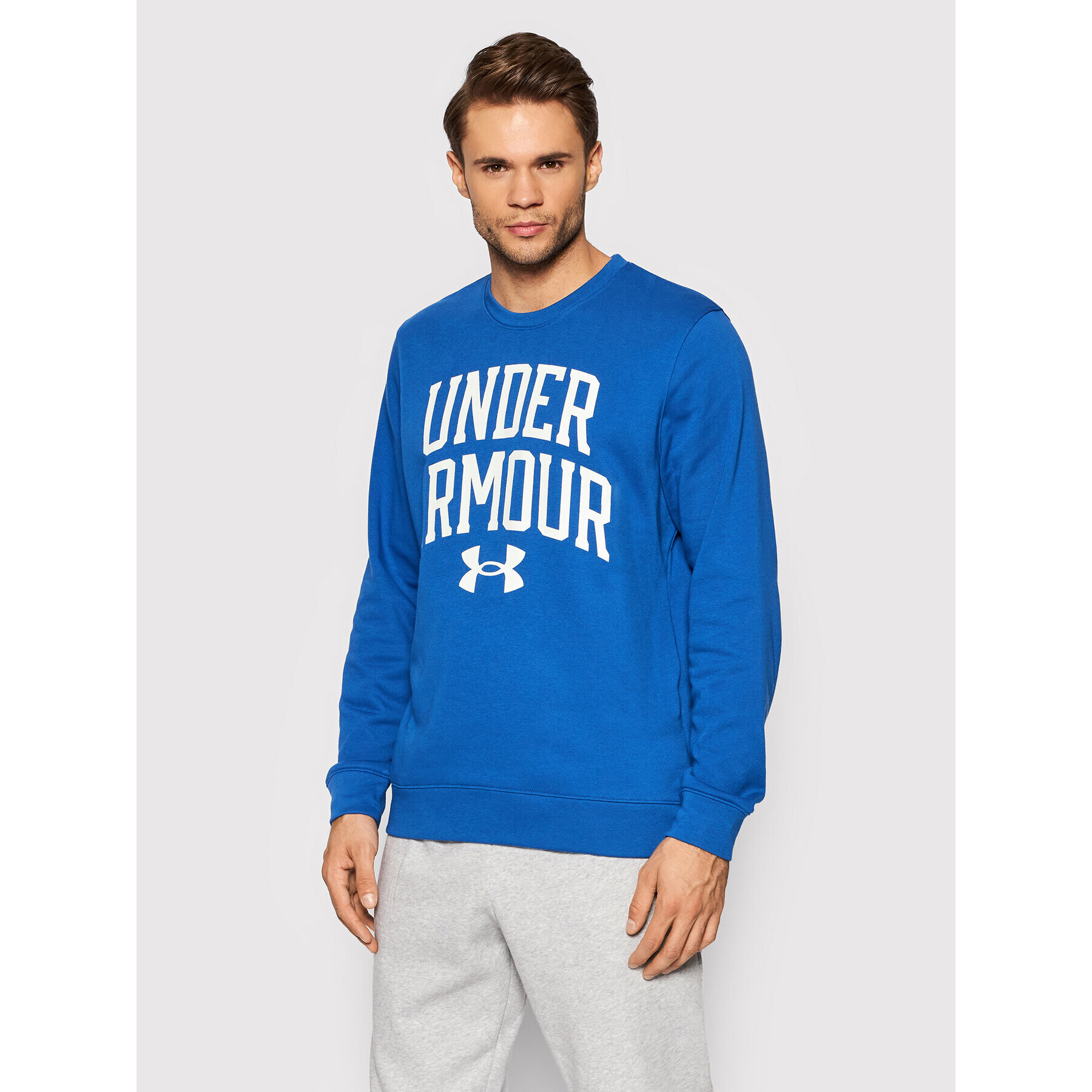 Under Armour Суитшърт Ua Rival 1361561 Син Loose Fit - Pepit.bg