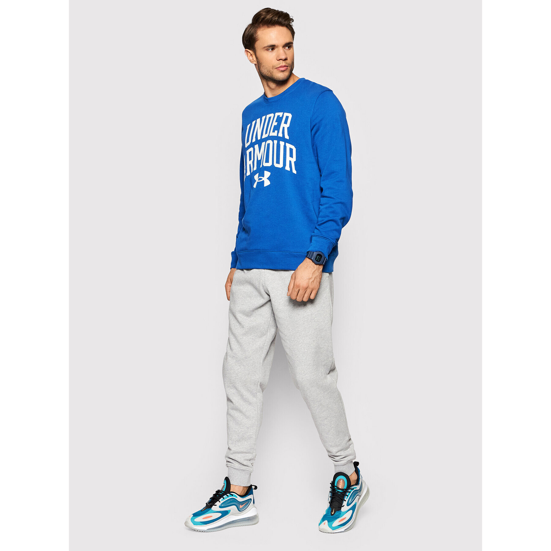 Under Armour Суитшърт Ua Rival 1361561 Син Loose Fit - Pepit.bg