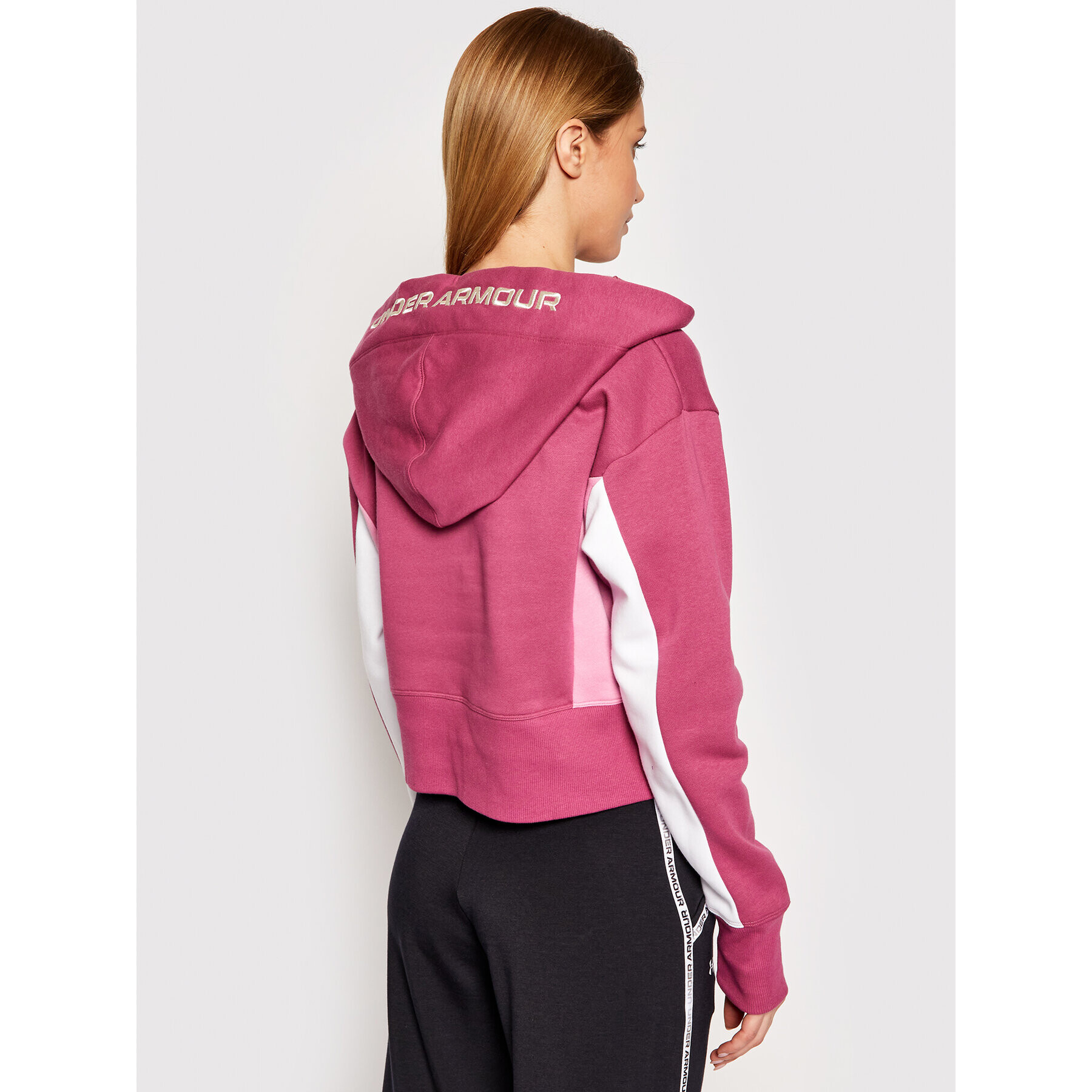 Under Armour Суитшърт UA Rival 1362421 Розов Loose Fit - Pepit.bg