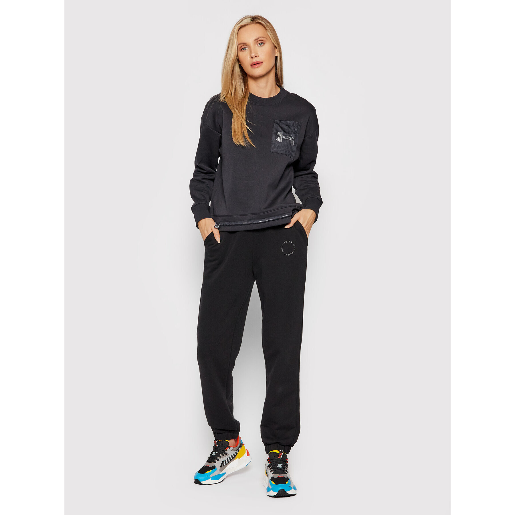 Under Armour Суитшърт Ua Rival 1365847 Черен Loose Fit - Pepit.bg