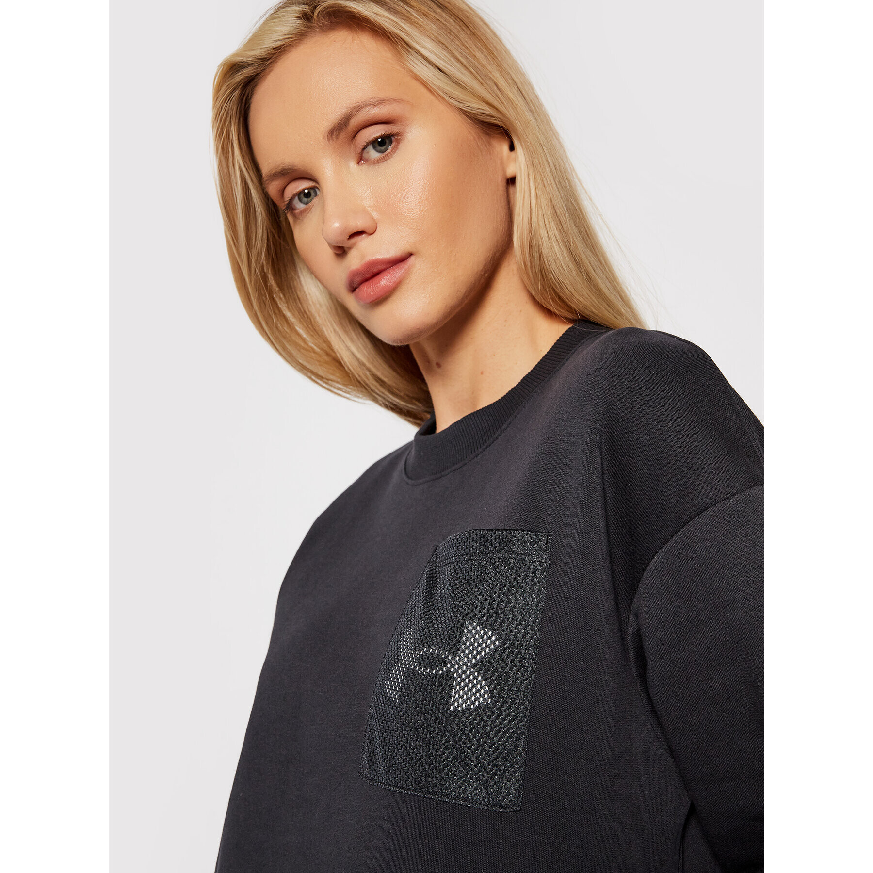 Under Armour Суитшърт Ua Rival 1365847 Черен Loose Fit - Pepit.bg