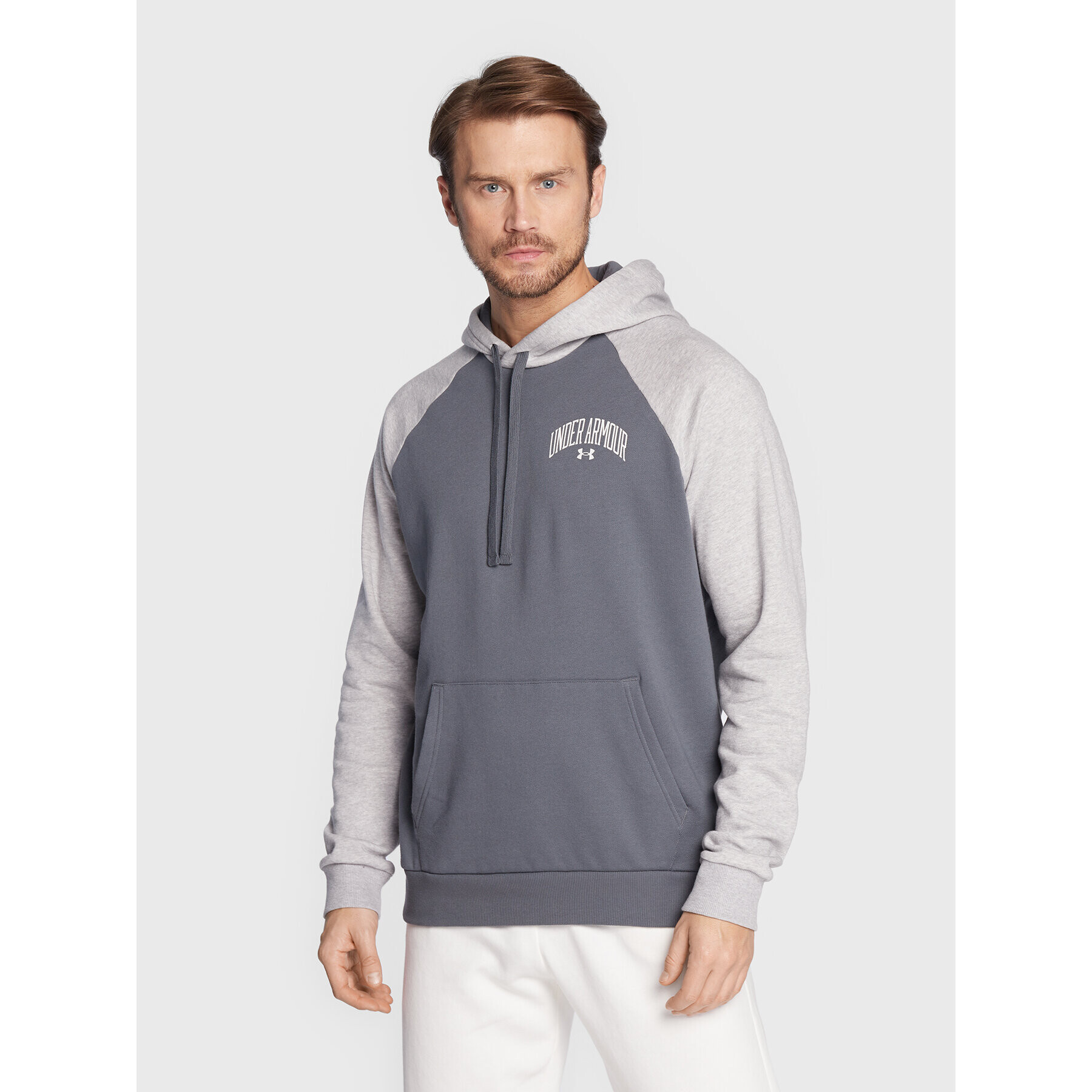 Under Armour Суитшърт Ua Rival 1373363 Сив Loose Fit - Pepit.bg