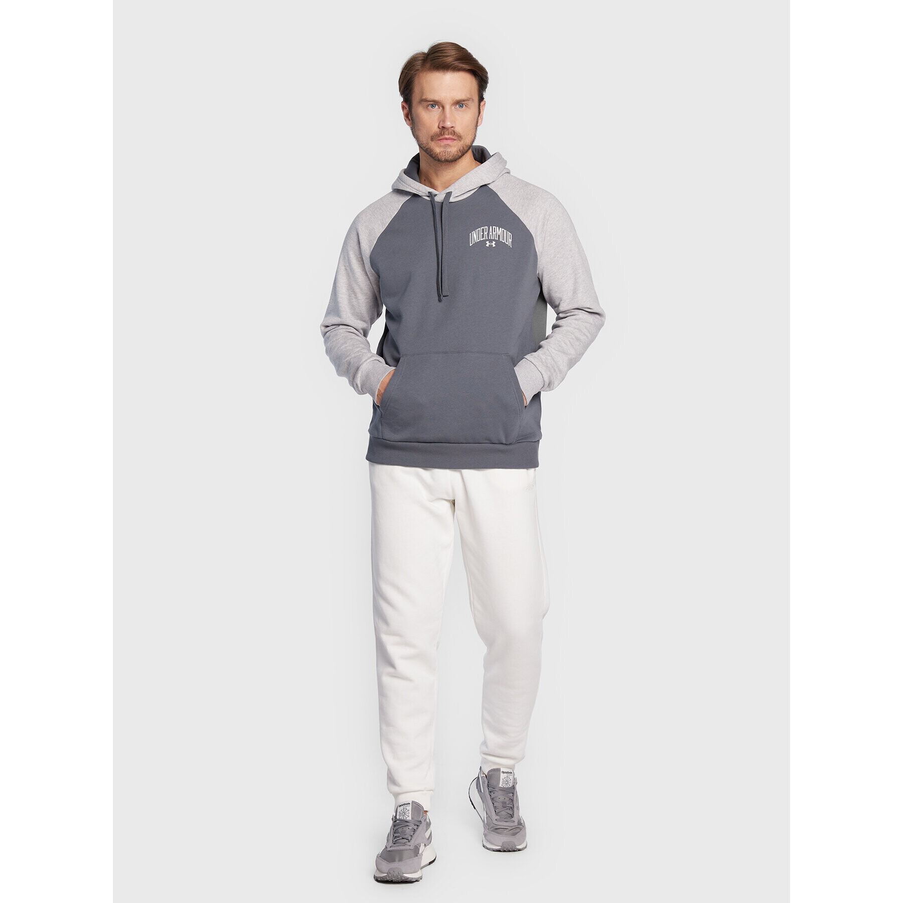 Under Armour Суитшърт Ua Rival 1373363 Сив Loose Fit - Pepit.bg