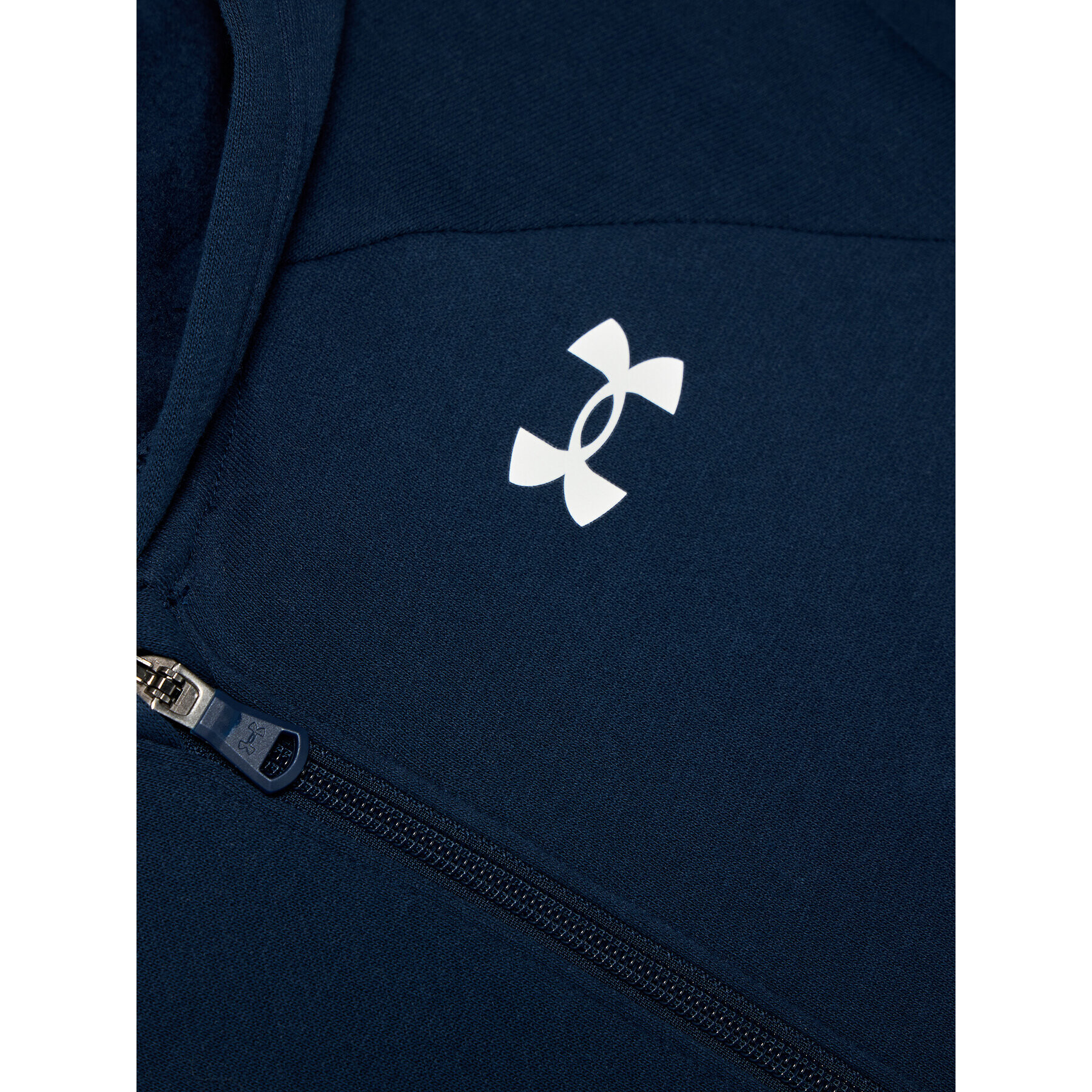 Under Armour Суитшърт Ua Rival Cotton Full Zip 1357613 Тъмносин Loose Fit - Pepit.bg