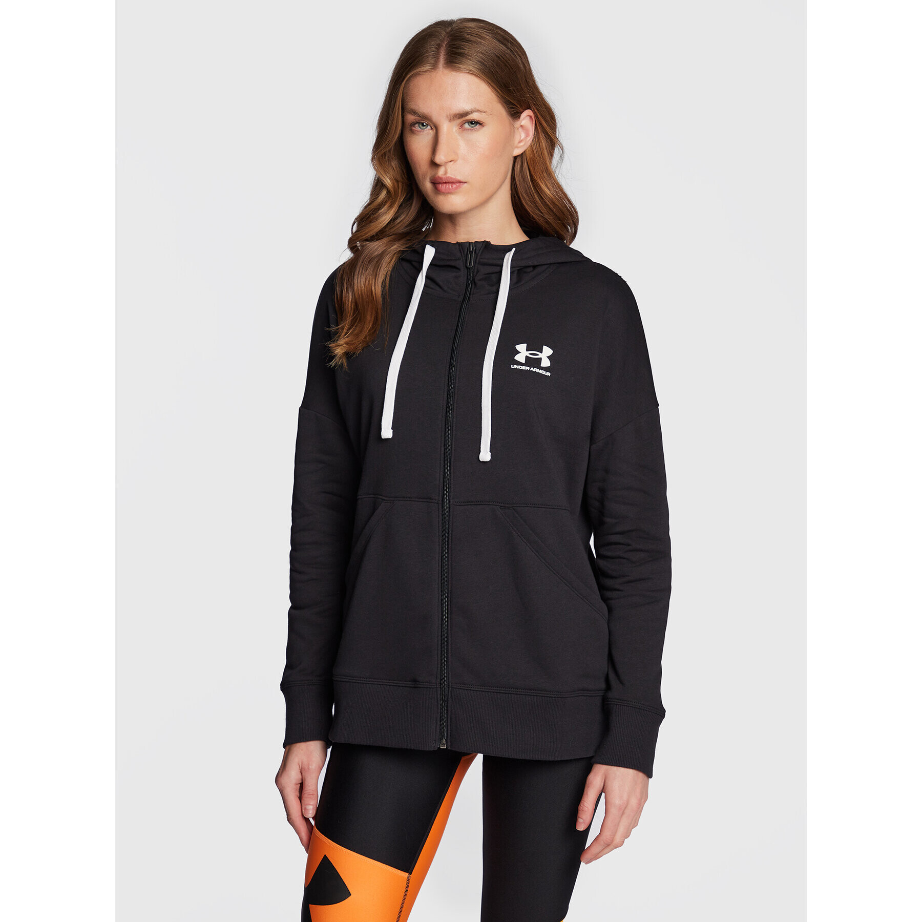 Under Armour Суитшърт Ua Rival Fleece 1356400 Черен Regular Fit - Pepit.bg