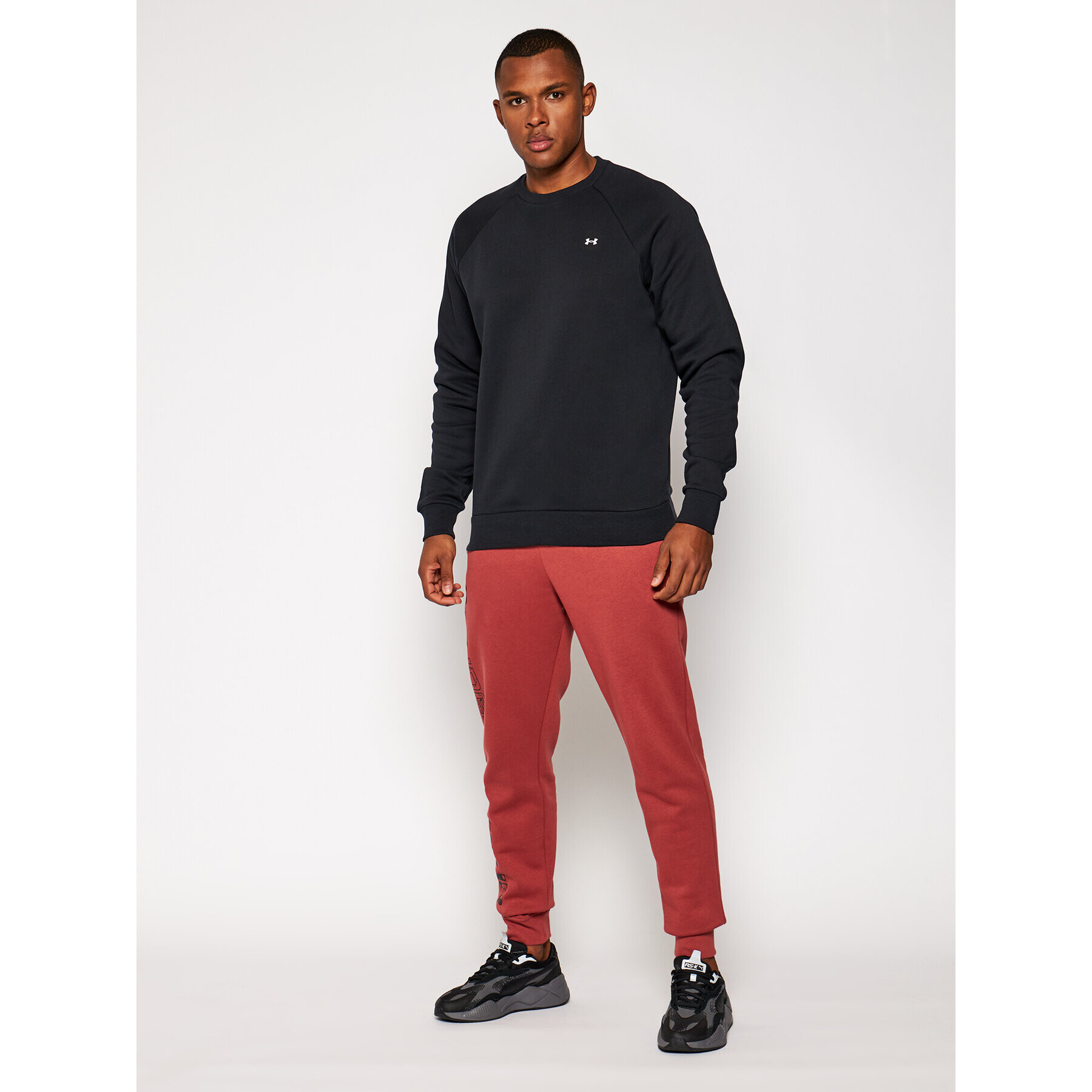 Under Armour Суитшърт Ua Rival Fleece 1357096 Черен Loose Fit - Pepit.bg