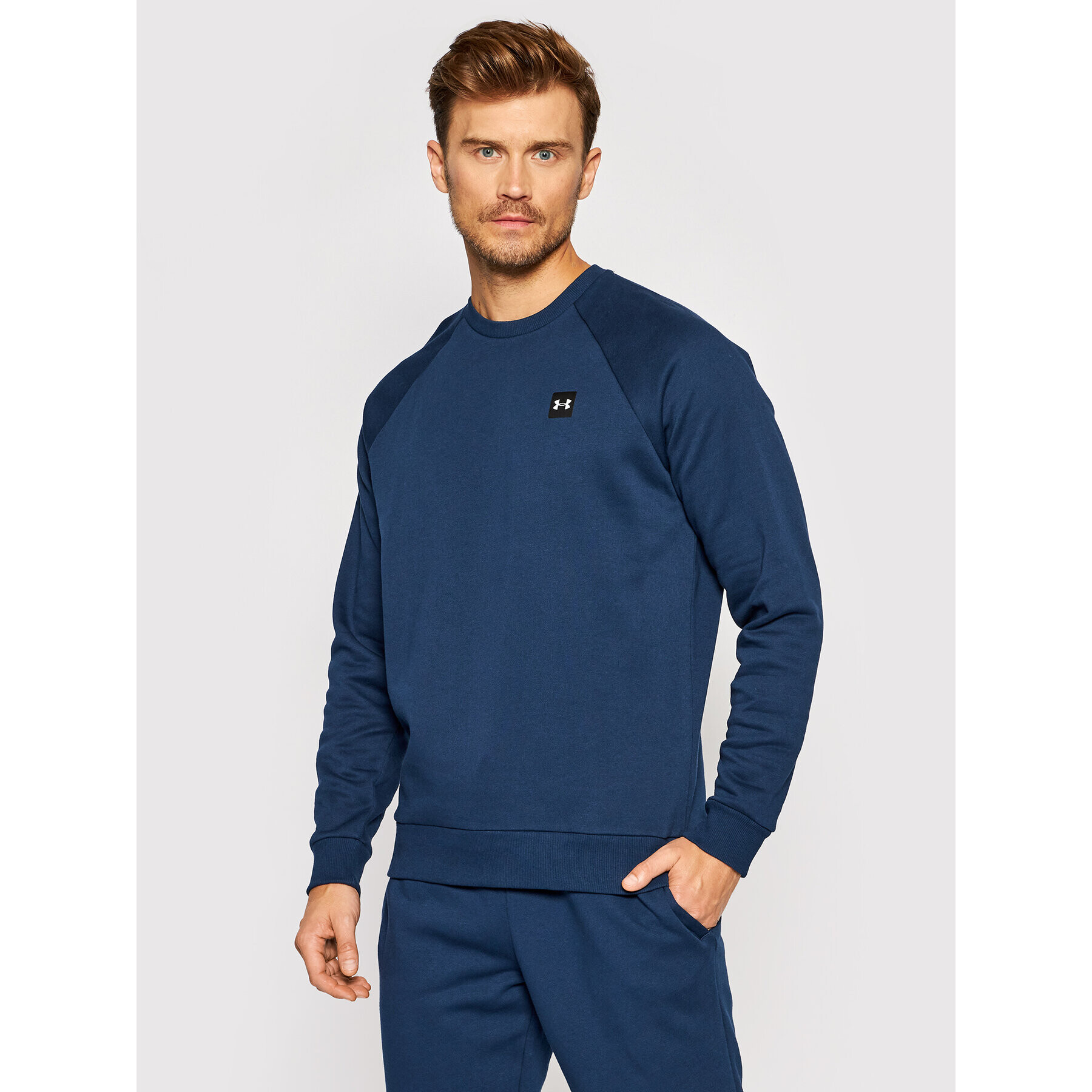 Under Armour Суитшърт Ua Rival Fleece 1357096 Тъмносин Loose Fit - Pepit.bg