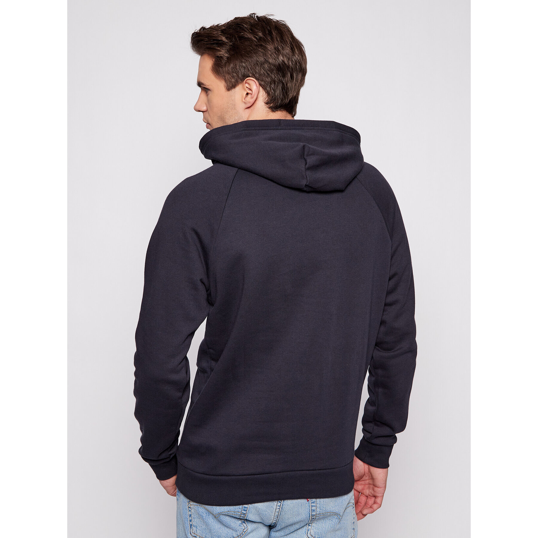 Under Armour Суитшърт Ua Rival Fleece Big Logo 1357093 Черен Loose Fit - Pepit.bg