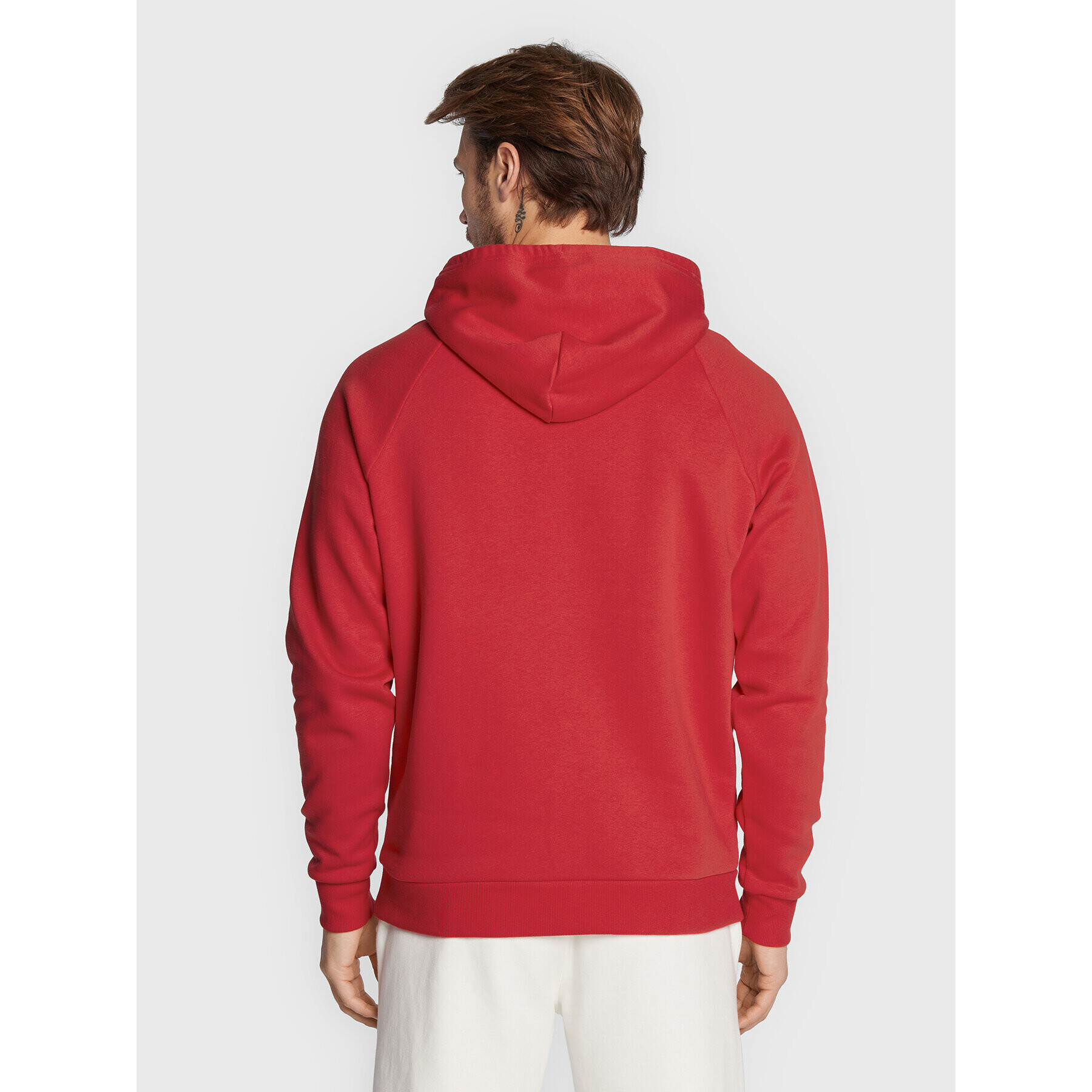 Under Armour Суитшърт Ua Rival Fleece Big Logo 1357093 Червен Loose Fit - Pepit.bg