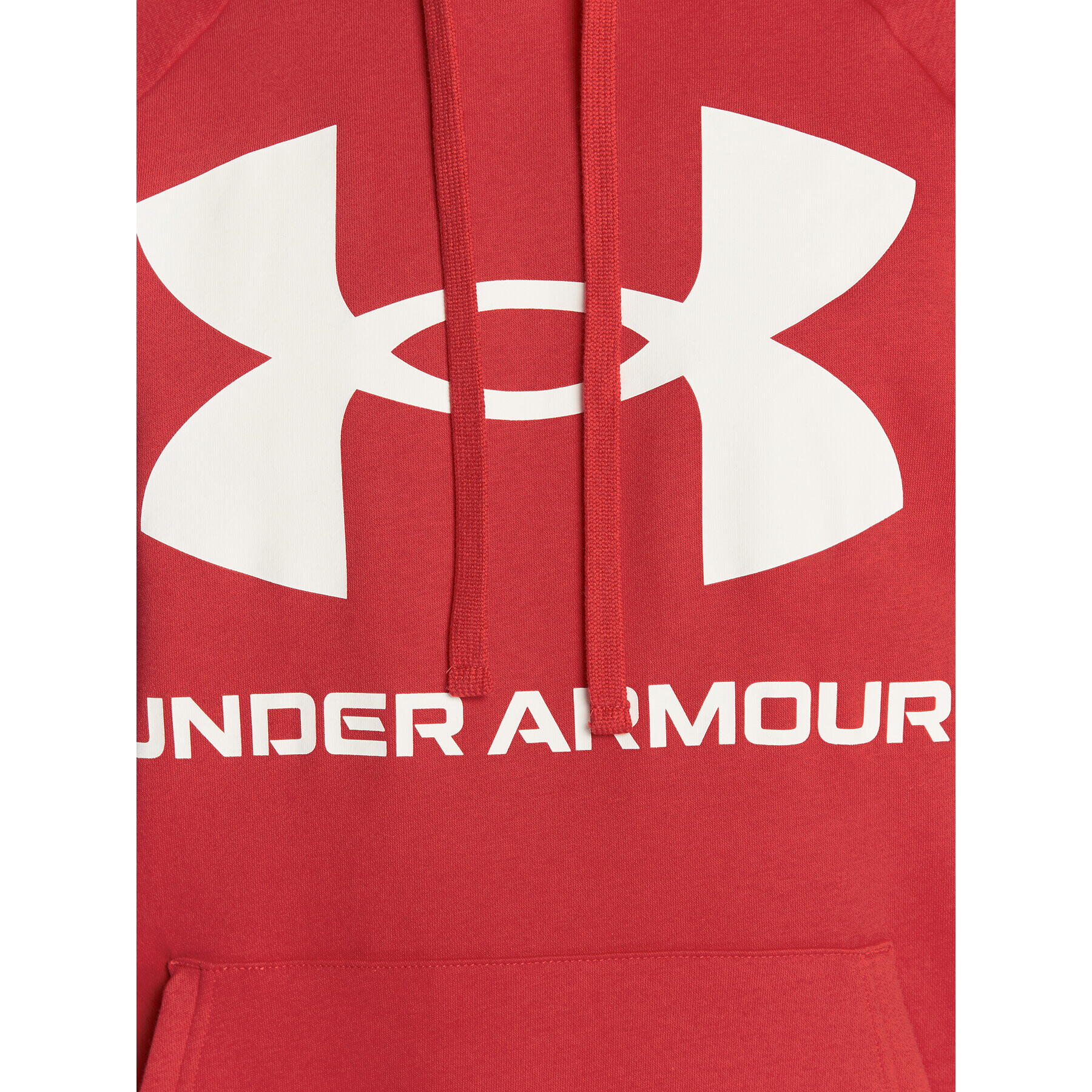 Under Armour Суитшърт Ua Rival Fleece Big Logo 1357093 Червен Loose Fit - Pepit.bg