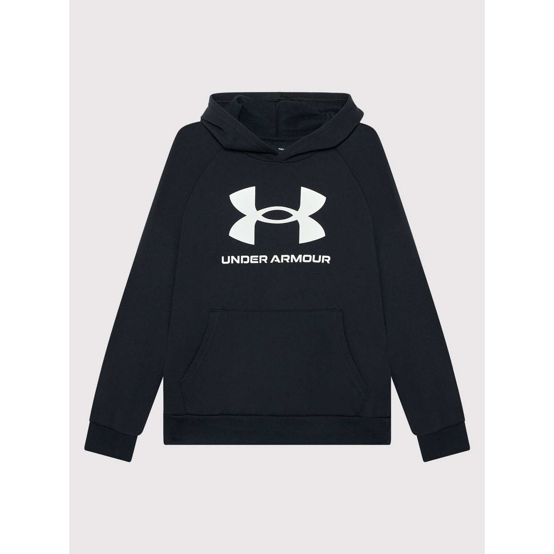 Under Armour Суитшърт Ua Rival Fleece Big Logo 1357585 Черен Loose Fit - Pepit.bg