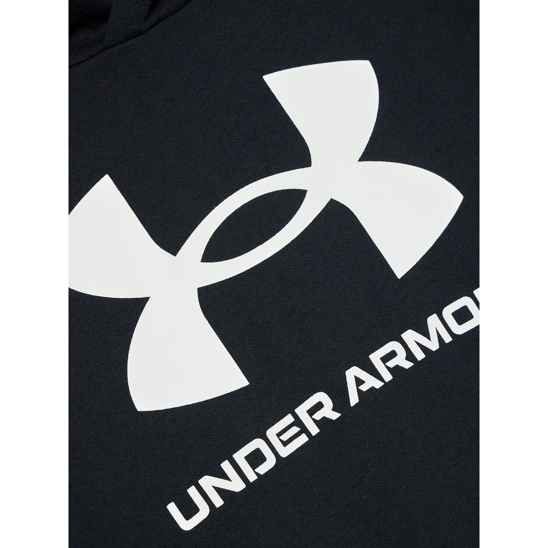 Under Armour Суитшърт Ua Rival Fleece Big Logo 1357585 Черен Loose Fit - Pepit.bg