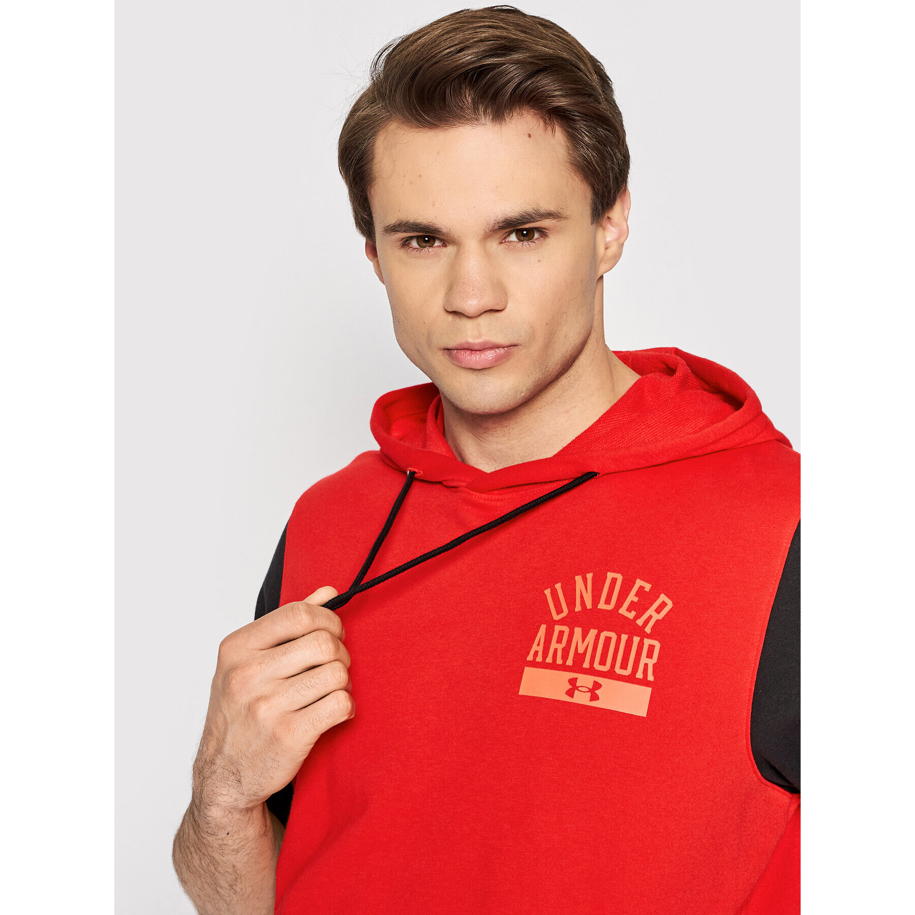 Under Armour Суитшърт Ua Rival Fleece Big Logo 1370398 Червен Regular Fit - Pepit.bg