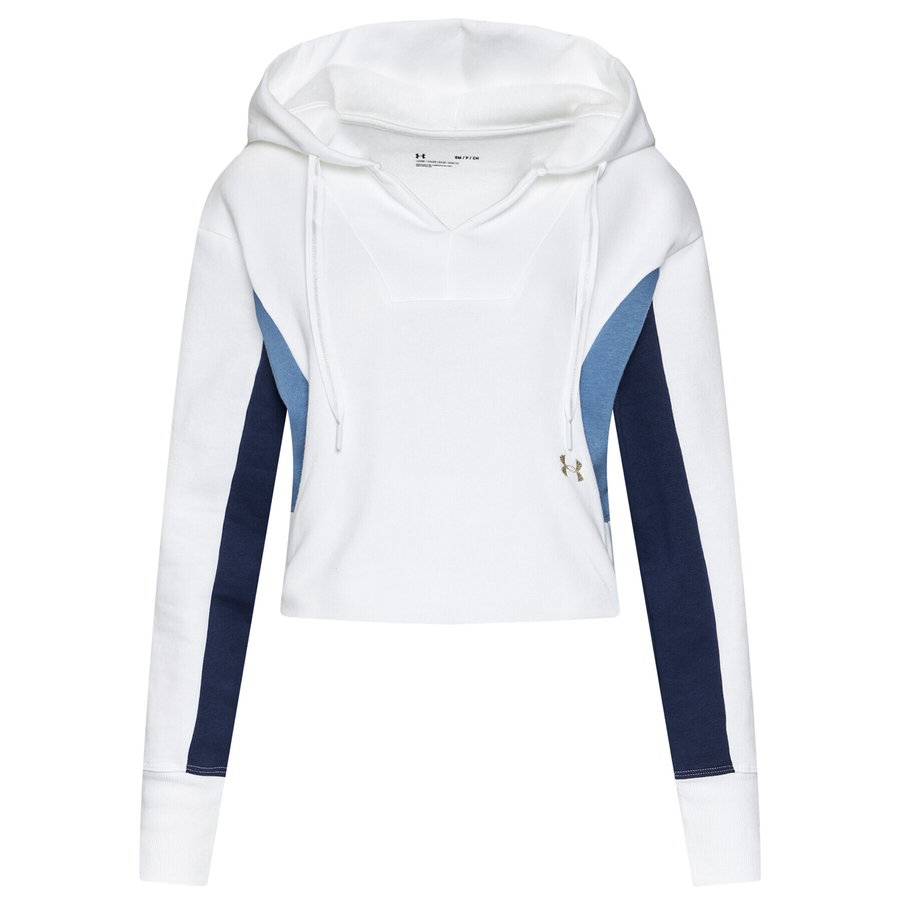 Under Armour Суитшърт Ua Rival Fleece Embroidered Hoodie 1362421 Бял Loose Fit - Pepit.bg