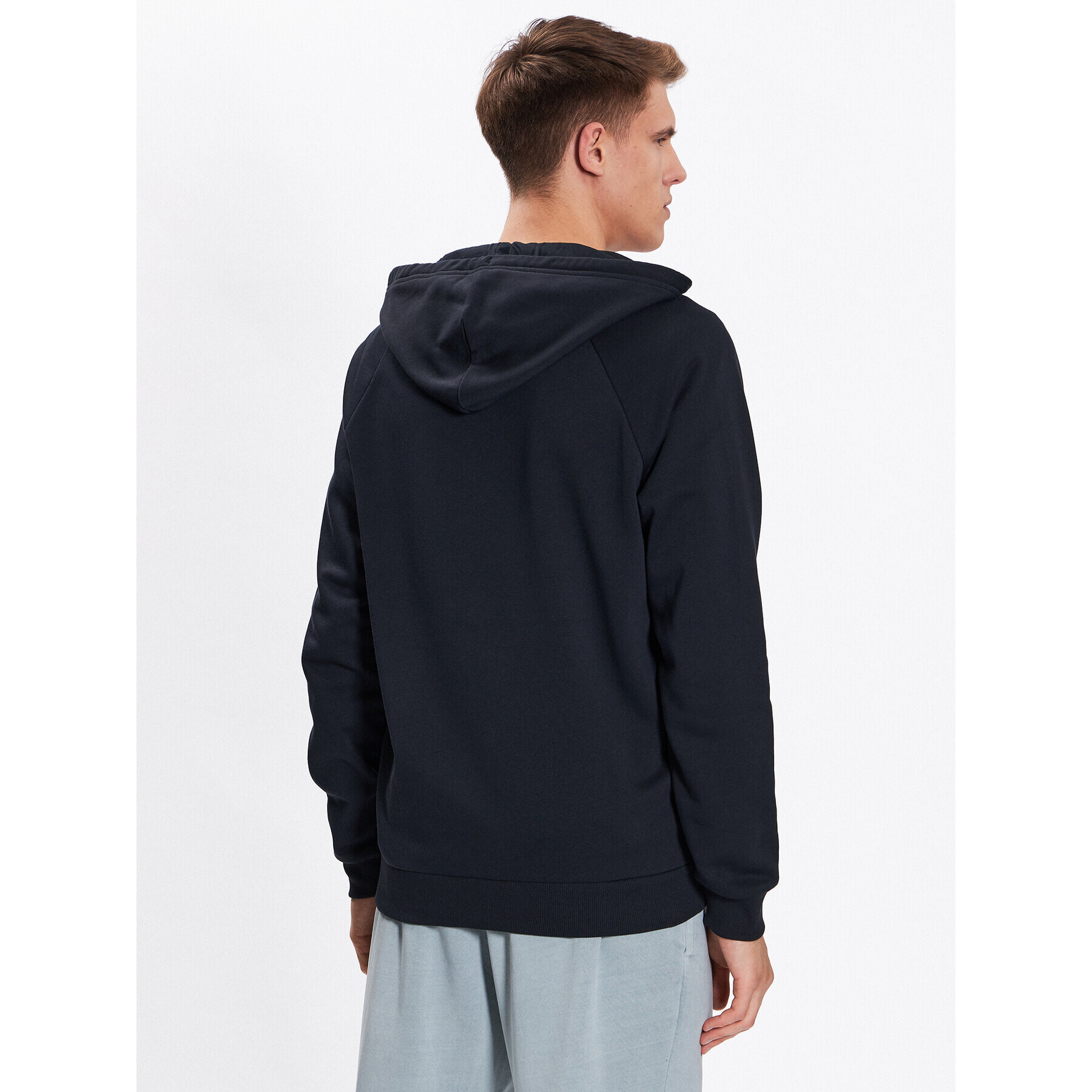 Under Armour Суитшърт UA Rival Fleece FZ Hoodie 1357111 Черен Regular Fit - Pepit.bg