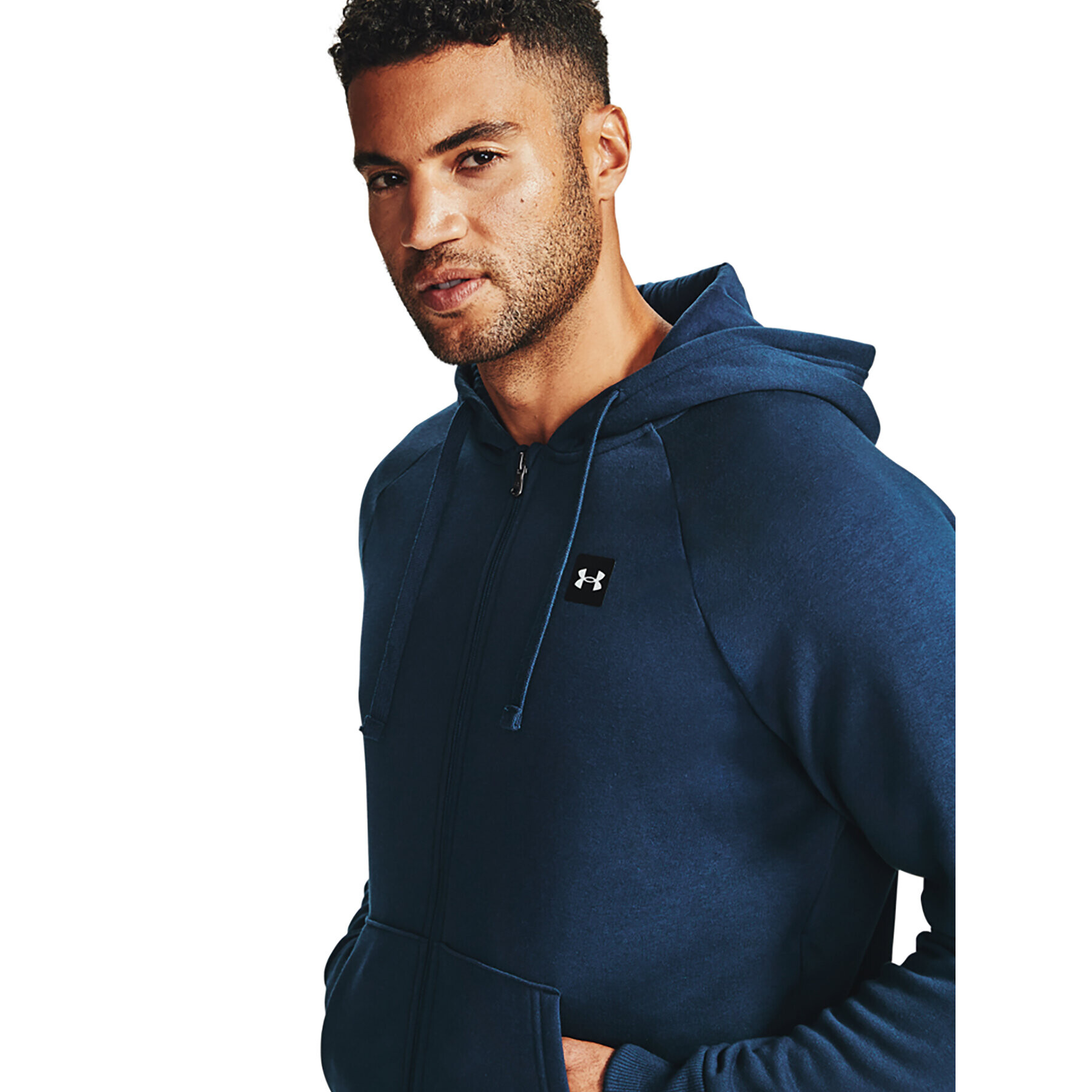 Under Armour Суитшърт UA Rival Fleece FZ Hoodie 1357111 Тъмносин Regular Fit - Pepit.bg