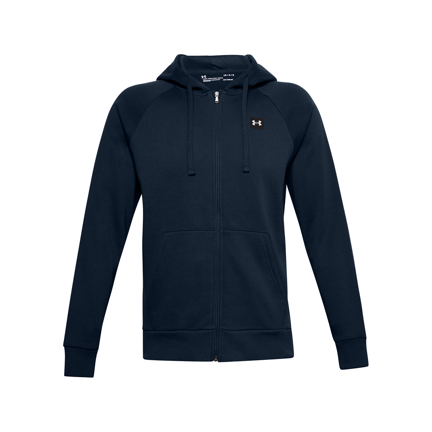 Under Armour Суитшърт UA Rival Fleece FZ Hoodie 1357111 Тъмносин Regular Fit - Pepit.bg