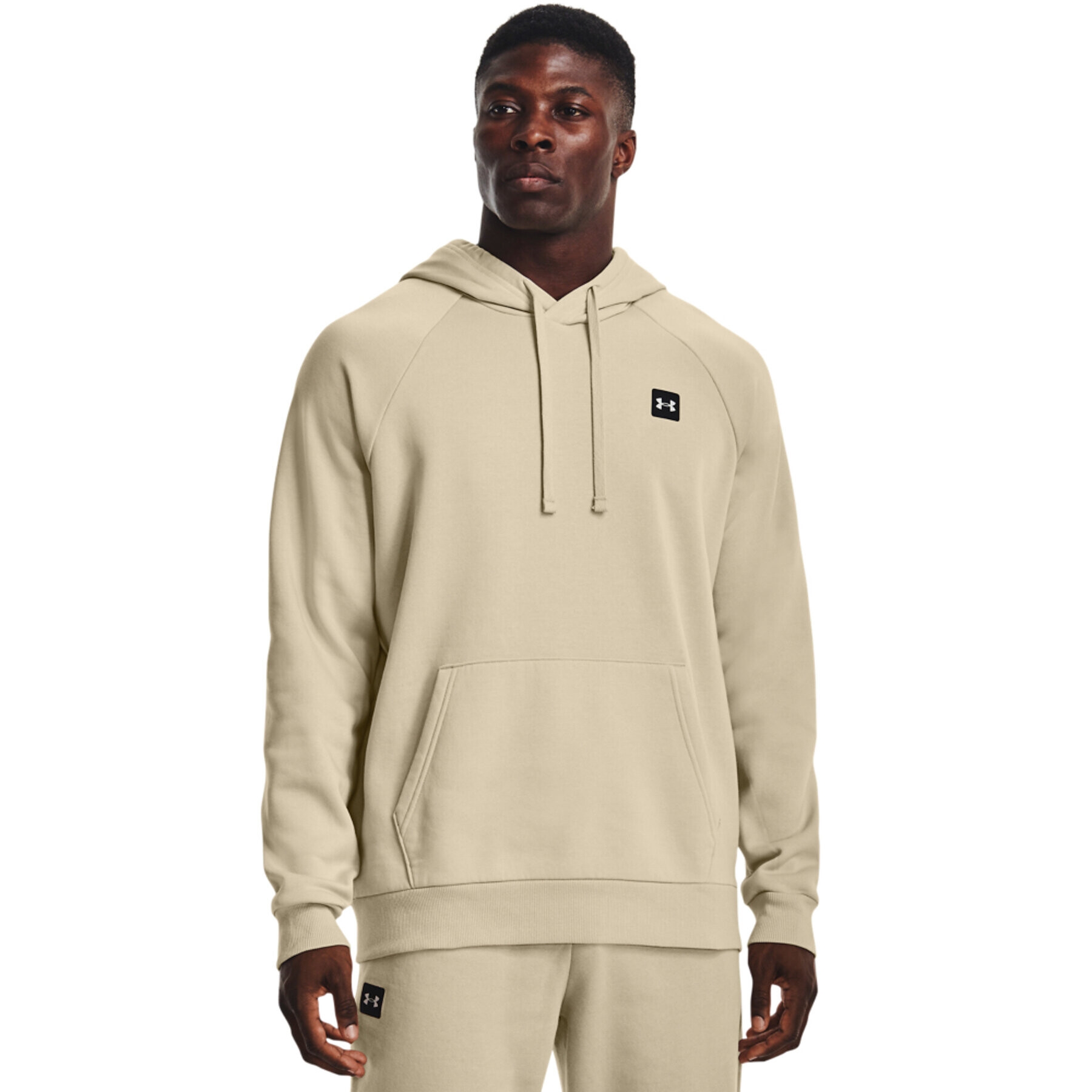 Under Armour Суитшърт UA Rival Fleece Hoodie 1357092 Бежов Regular Fit - Pepit.bg