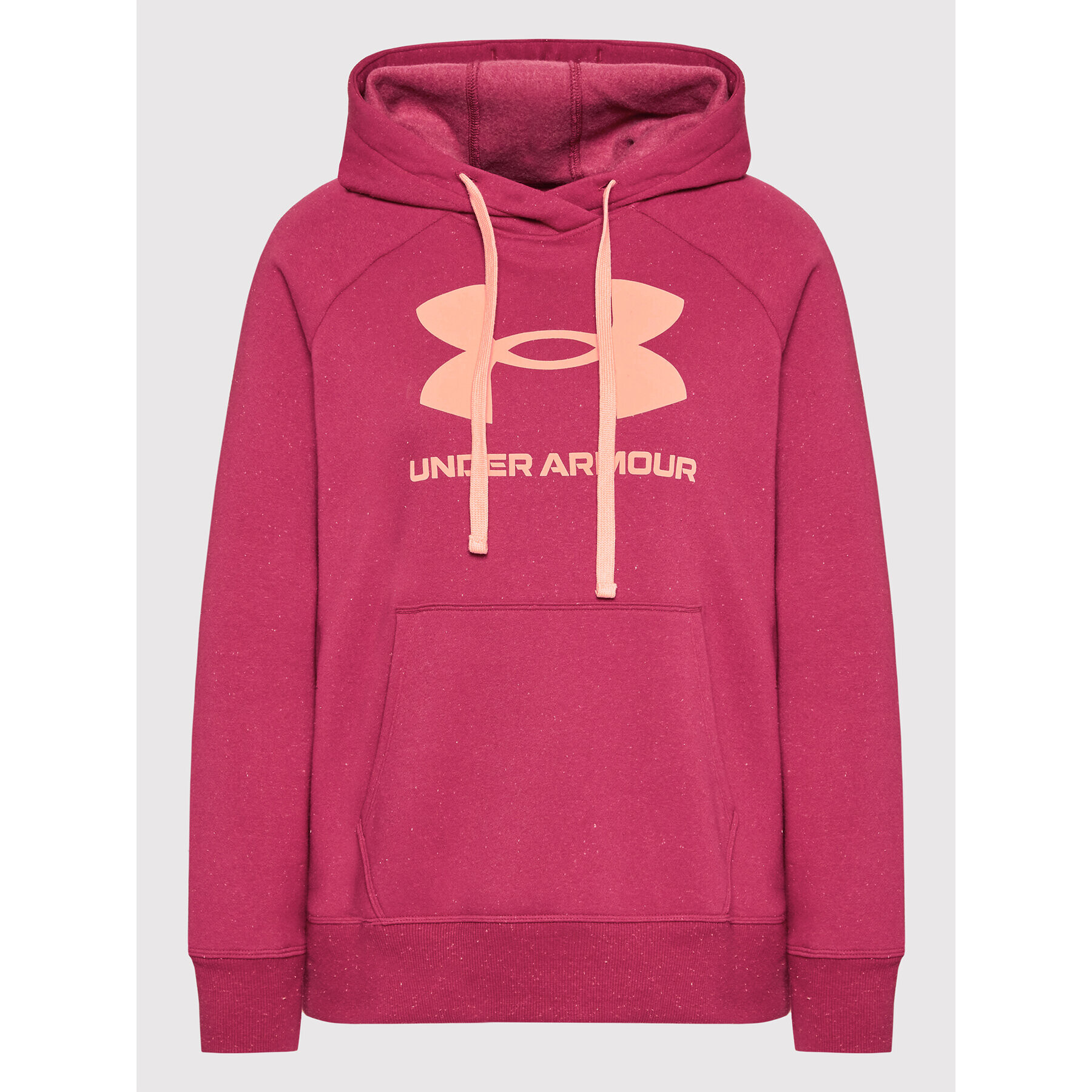 Under Armour Суитшърт Ua Rival Fleece Logo 1356318 Бордо Loose Fit - Pepit.bg