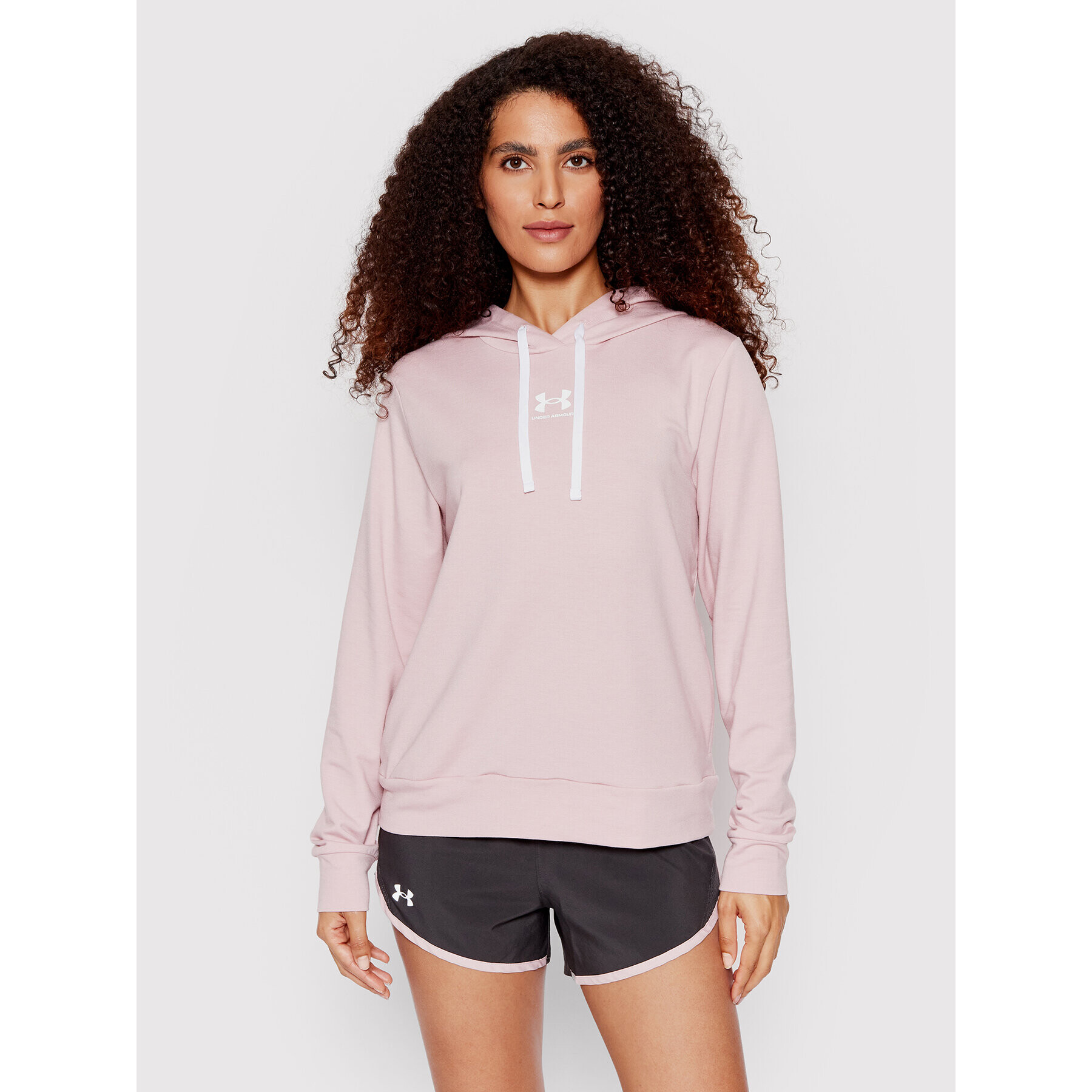 Under Armour Суитшърт Ua Rival Terry 1369855 Розов Relaxed Fit - Pepit.bg