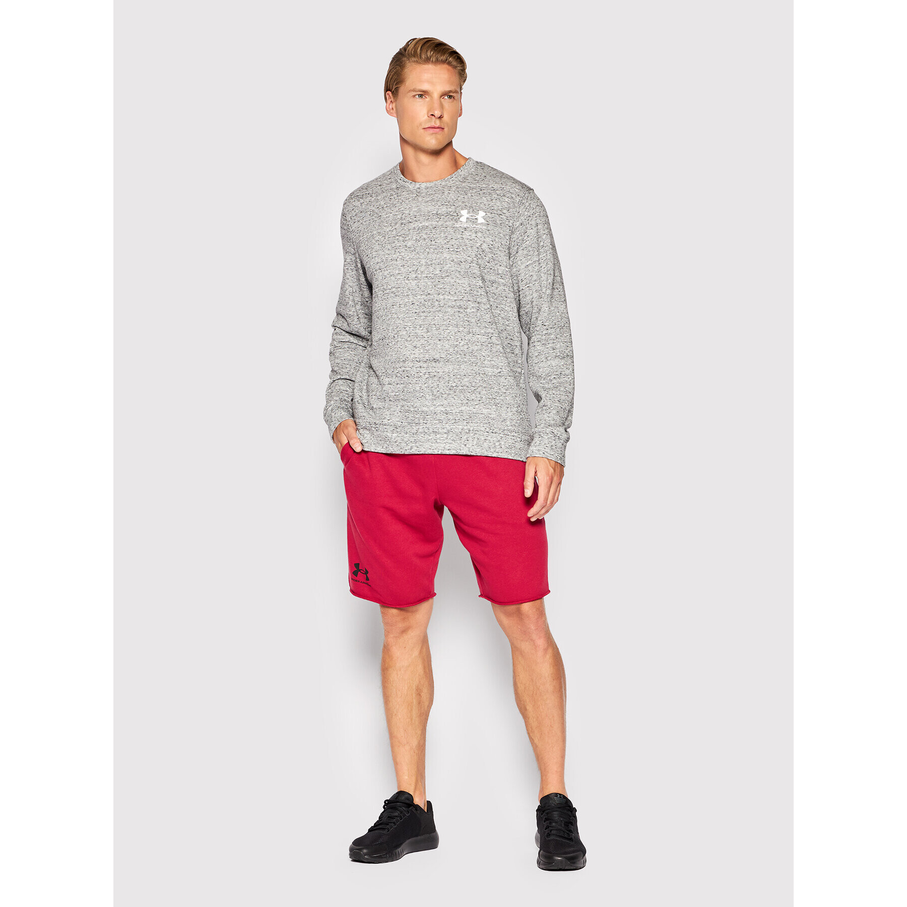 Under Armour Суитшърт Ua Rival Terry 1370404 Сив Relaxed Fit - Pepit.bg