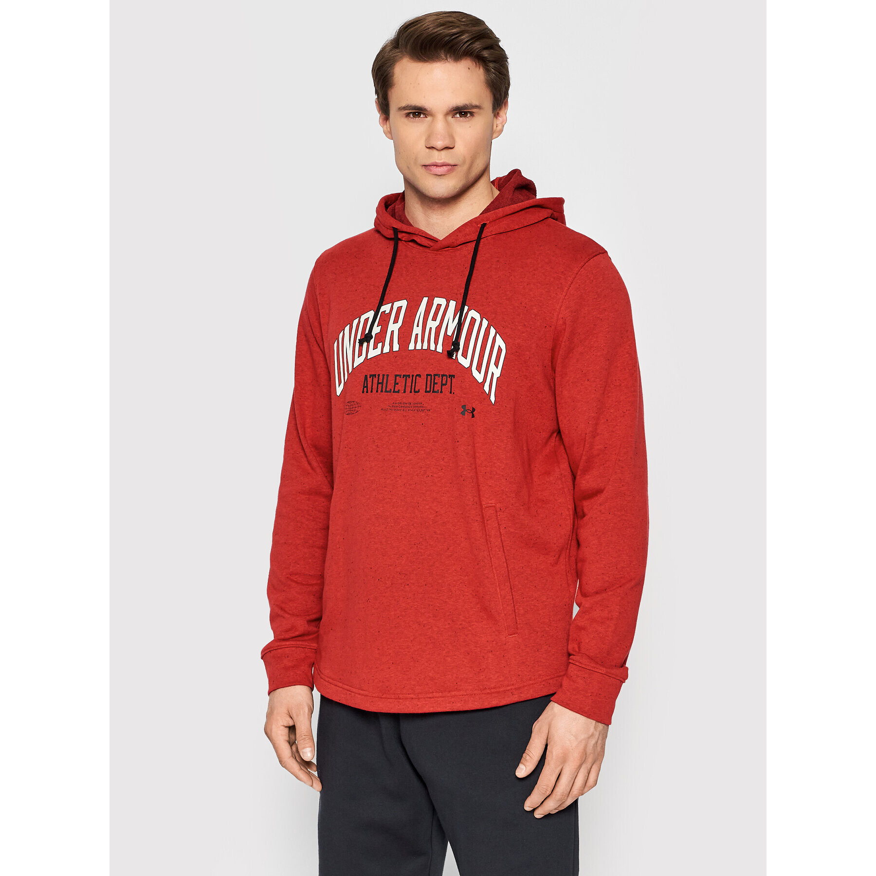 Under Armour Суитшърт Ua Rival Terry Athletic Department 1370354 Червен Regular Fit - Pepit.bg