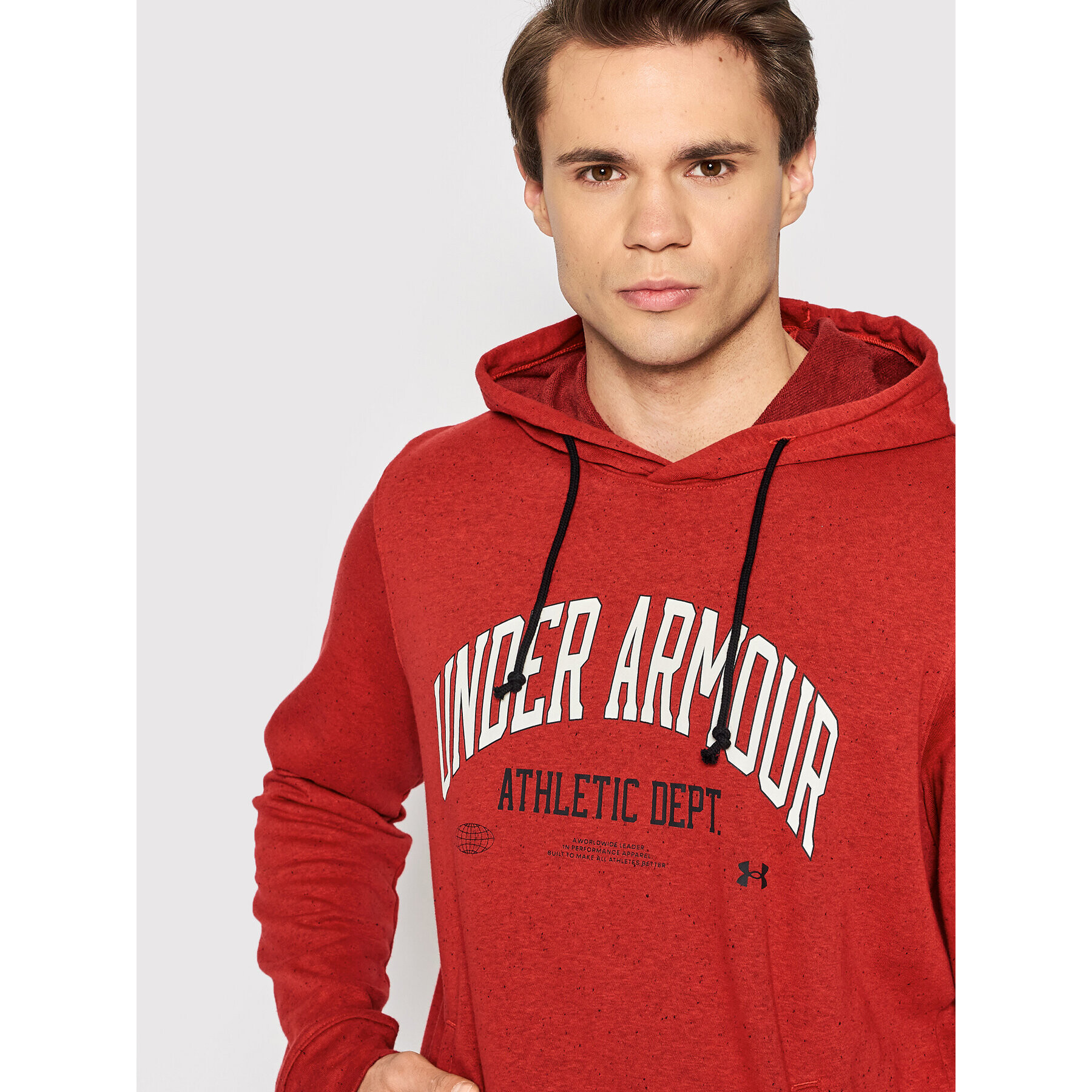 Under Armour Суитшърт Ua Rival Terry Athletic Department 1370354 Червен Regular Fit - Pepit.bg