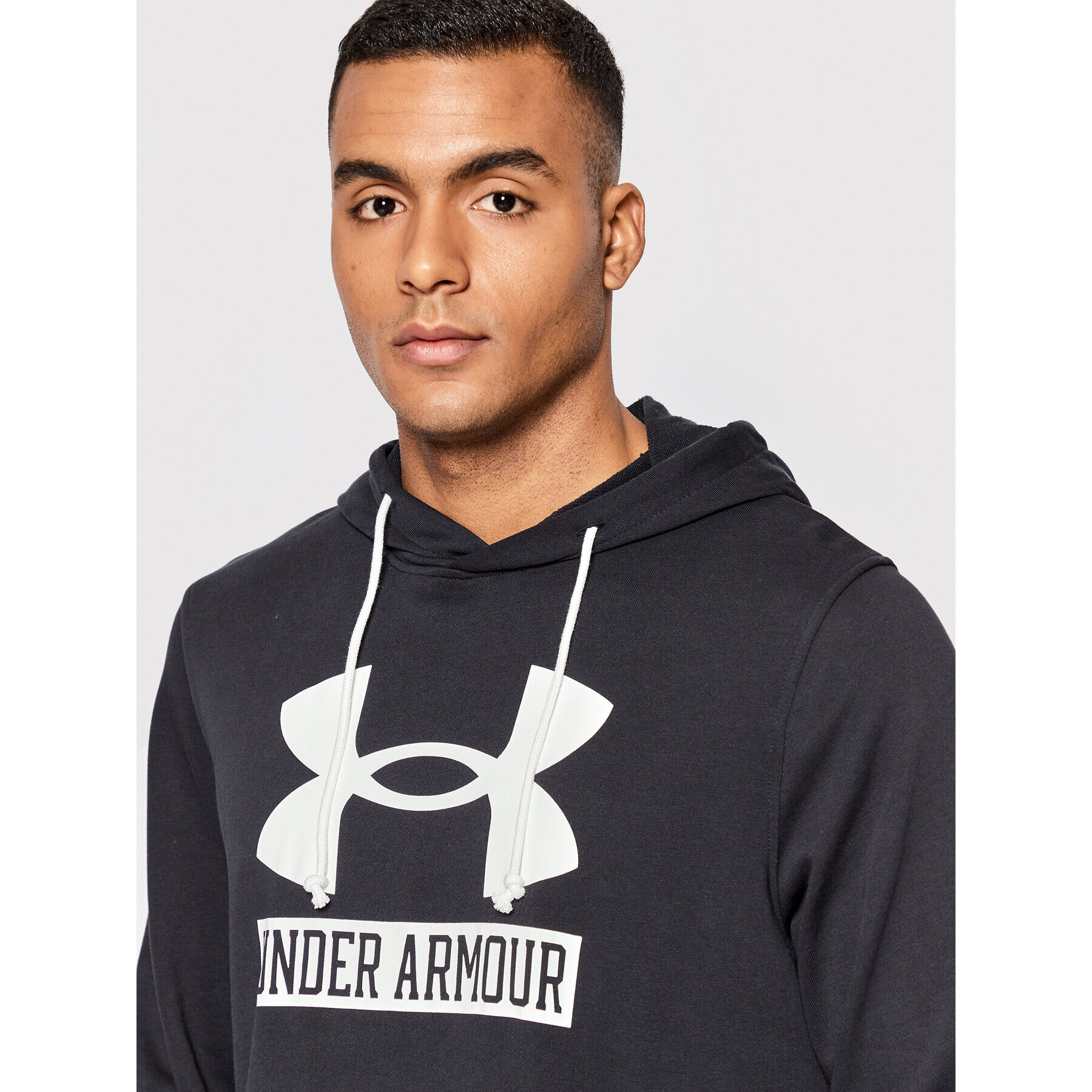 Under Armour Суитшърт Ua Rival Terry Logo 1370390 Черен Loose Fit - Pepit.bg