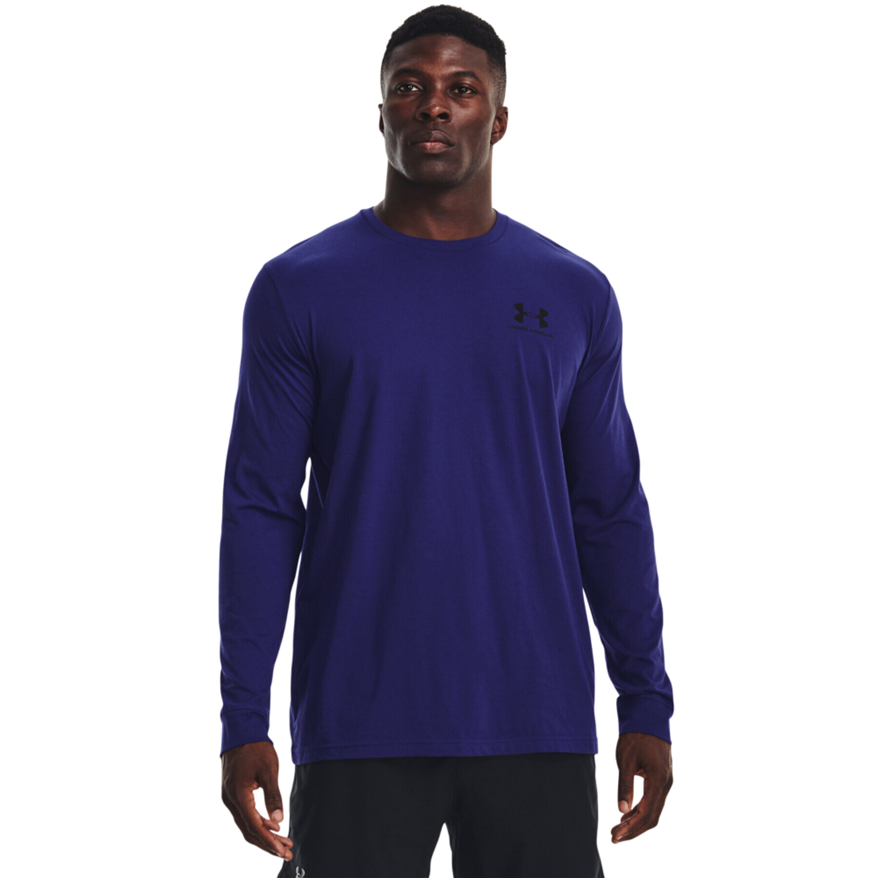 Under Armour Суитшърт UA SPORTSTYLE LEFT CHEST LS 1329585 Тъмносин Regular Fit - Pepit.bg