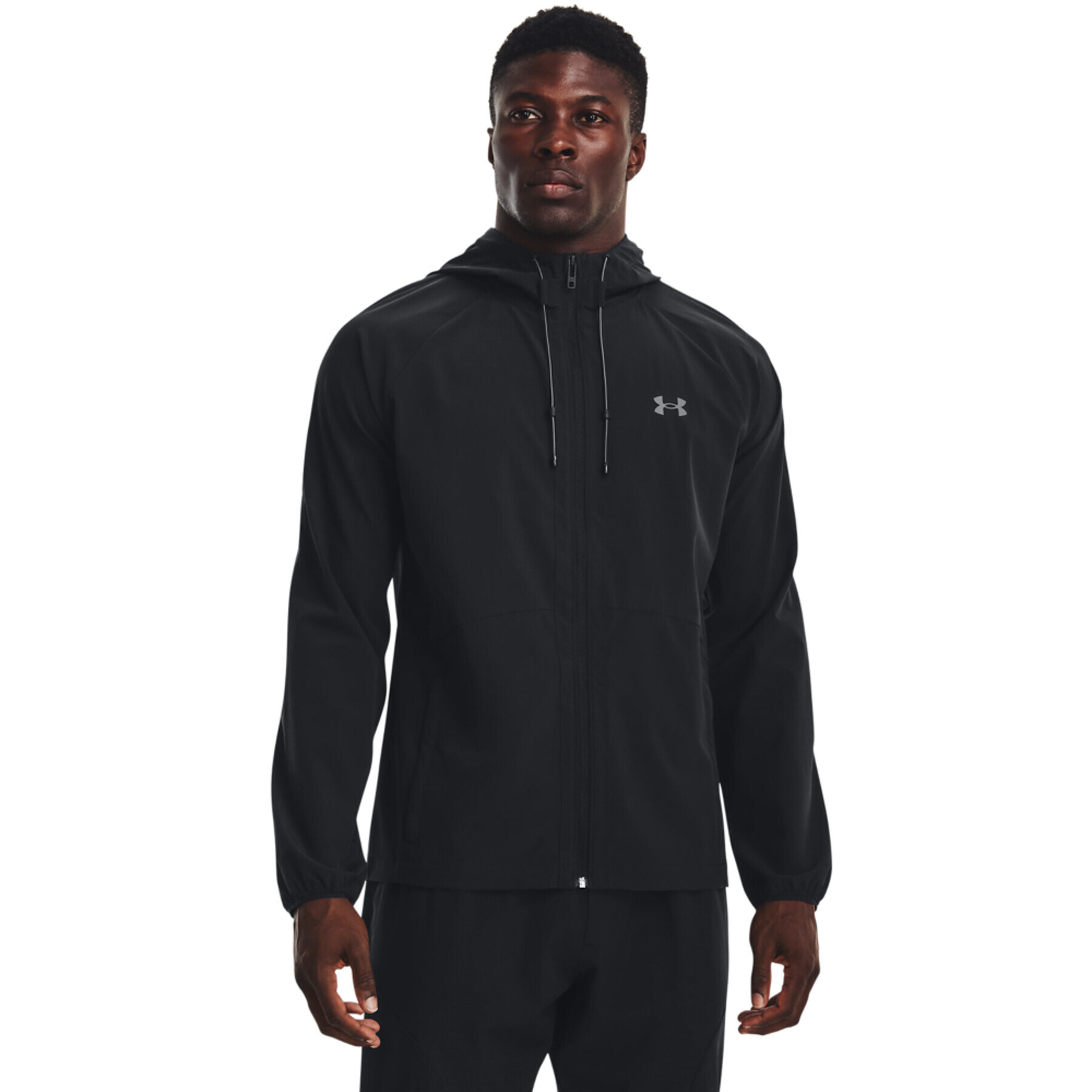 Under Armour Суитшърт UA Stretch Woven Windbreaker 1377171 Черен Regular Fit - Pepit.bg