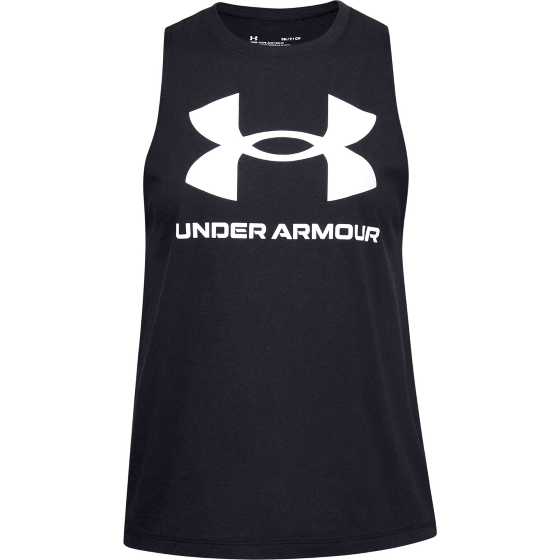 Under Armour Тениска от техническо трико Live Sportstyle Graphic Tank 1356297 Черен Regular Fit - Pepit.bg