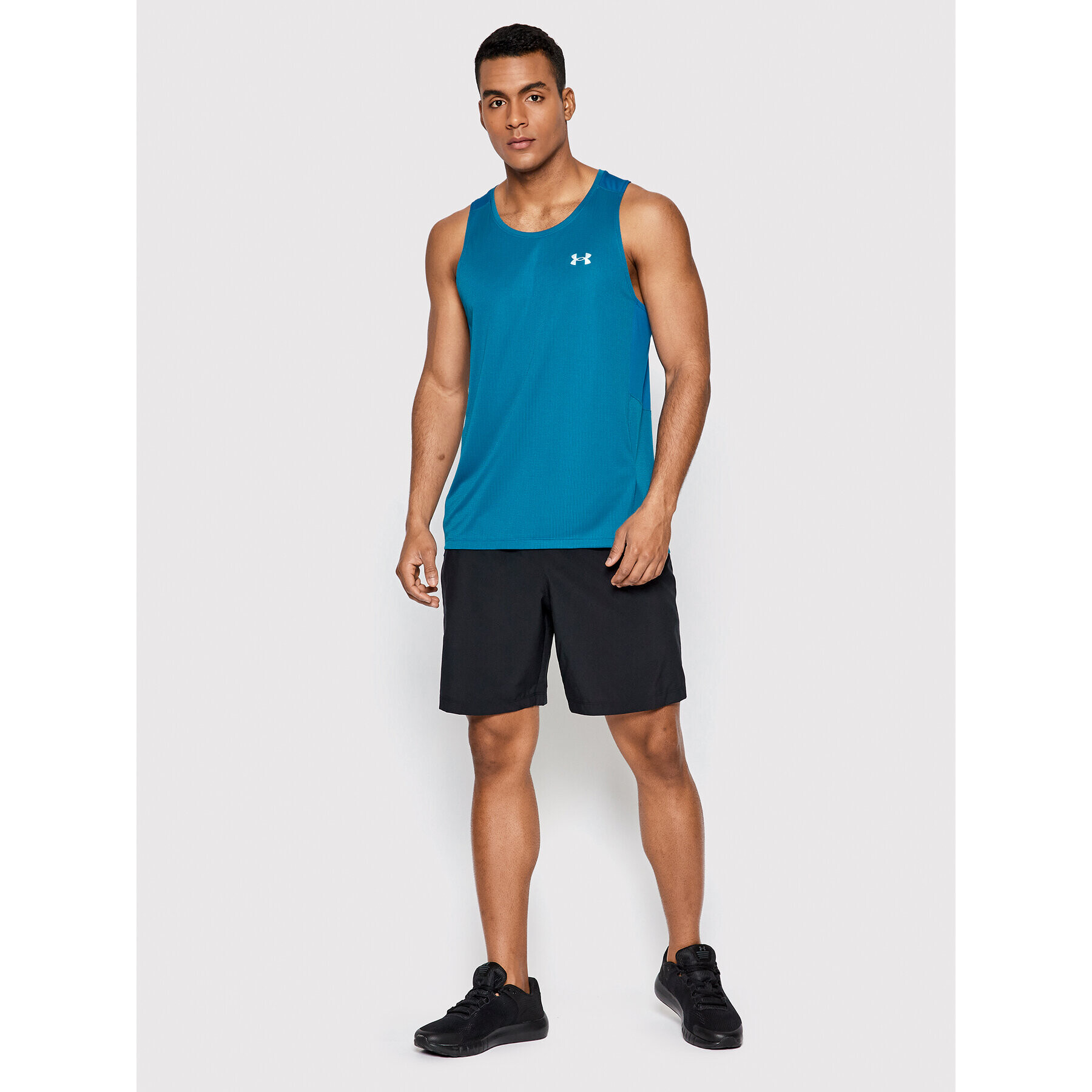 Under Armour Тениска от техническо трико Speed Stride 2.0 1369742 Син Regular Fit - Pepit.bg