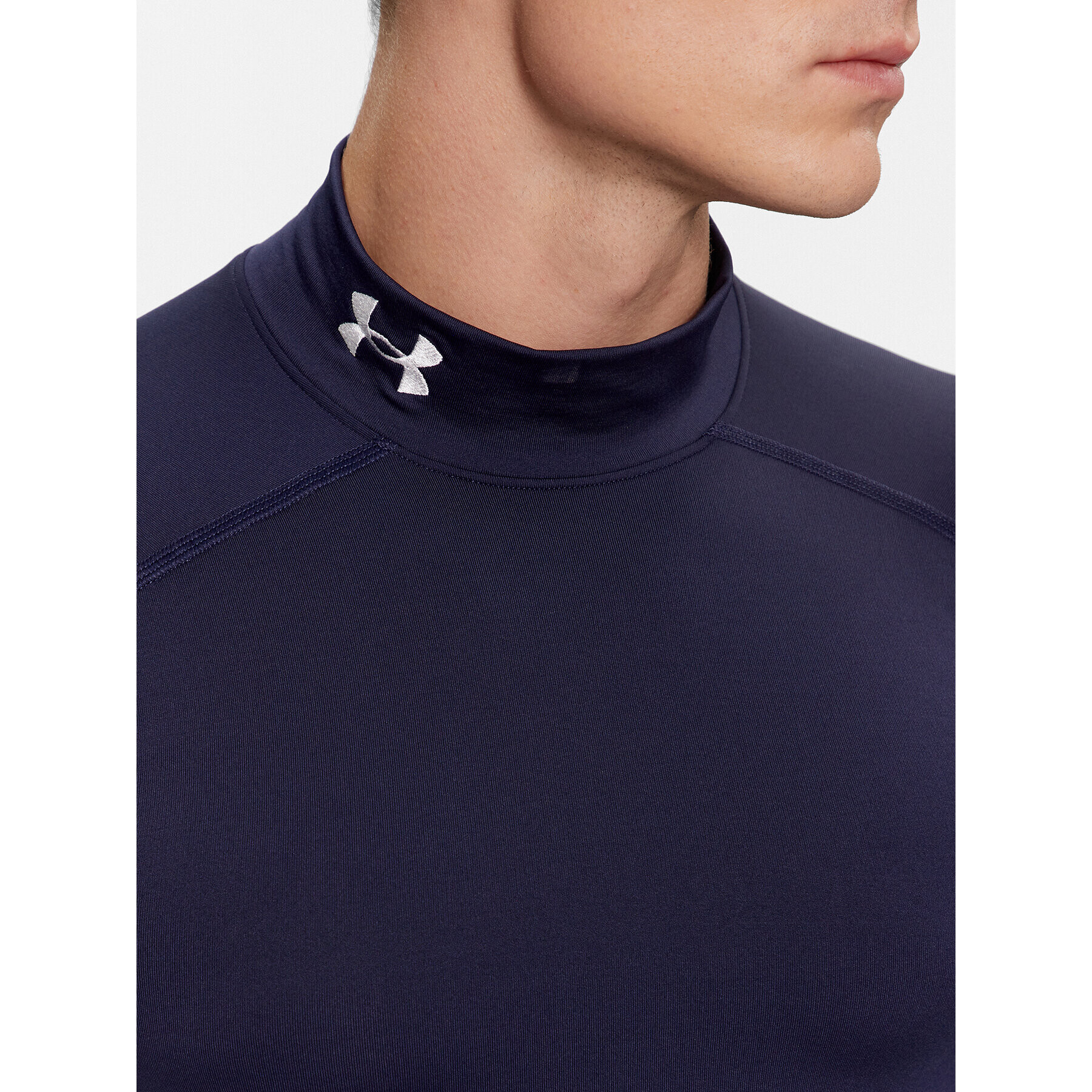 Under Armour Тениска от техническо трико Ua Cg Armour Comp Mock 1366072 Тъмносин Compression Fit - Pepit.bg