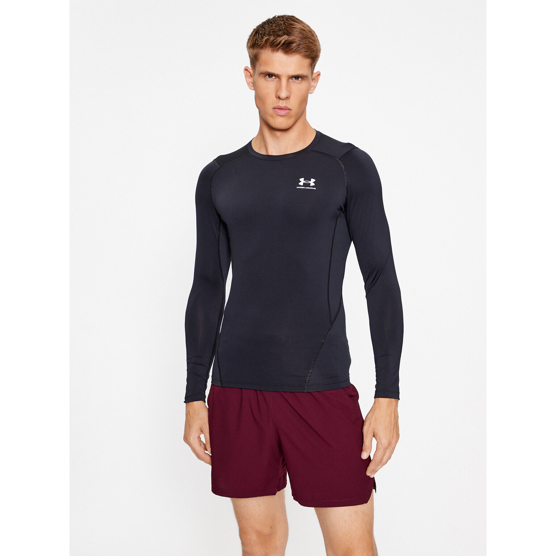 Under Armour Тениска от техническо трико Ua Hg Armour Comp Ls 1361524 Черен Compression Fit - Pepit.bg