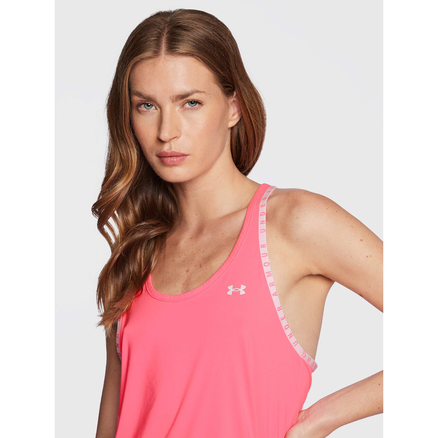 Under Armour Тениска от техническо трико Ua Knockout 1351596 Розов Loose Fit - Pepit.bg