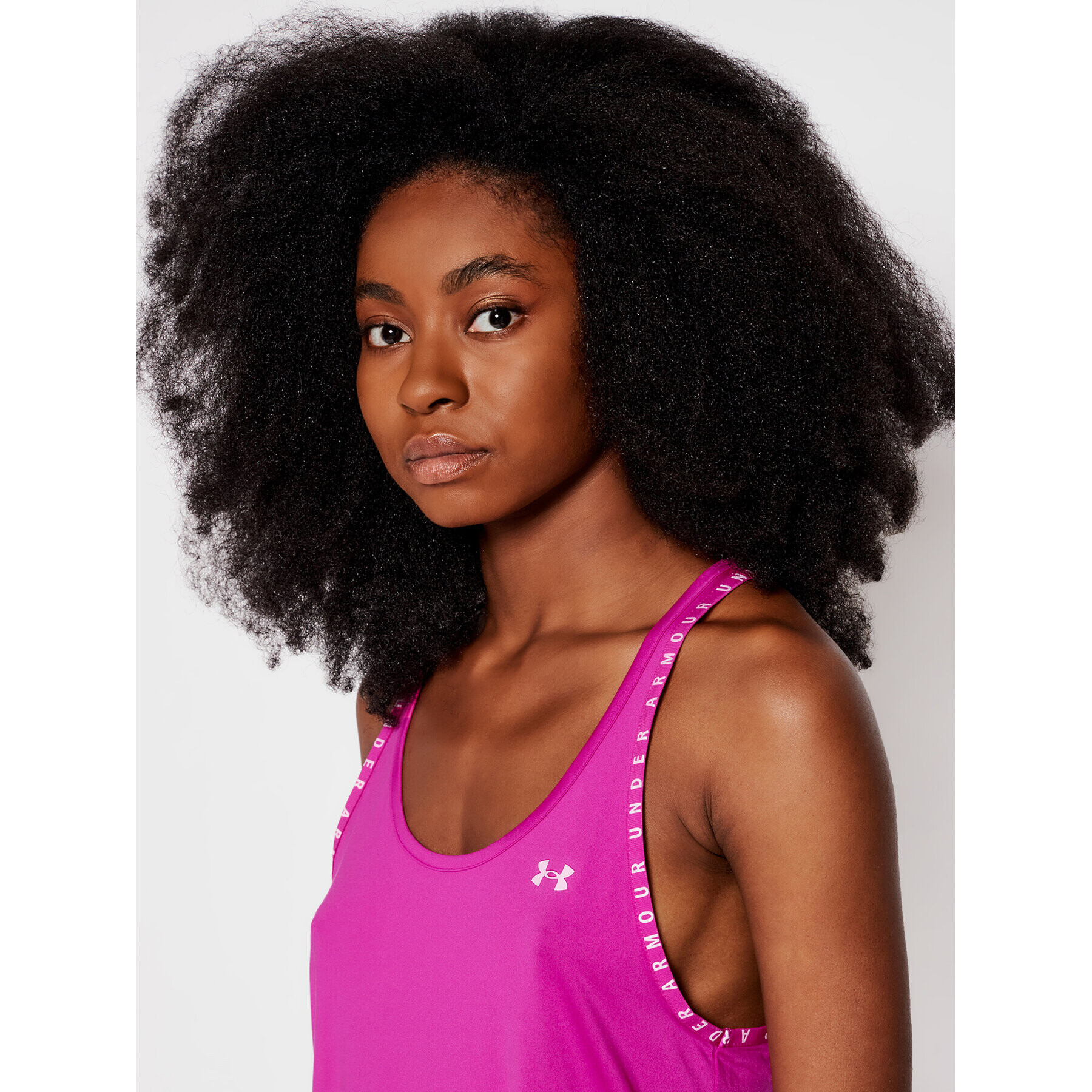 Under Armour Тениска от техническо трико Ua Knockout 1351596 Розов Loose Fit - Pepit.bg