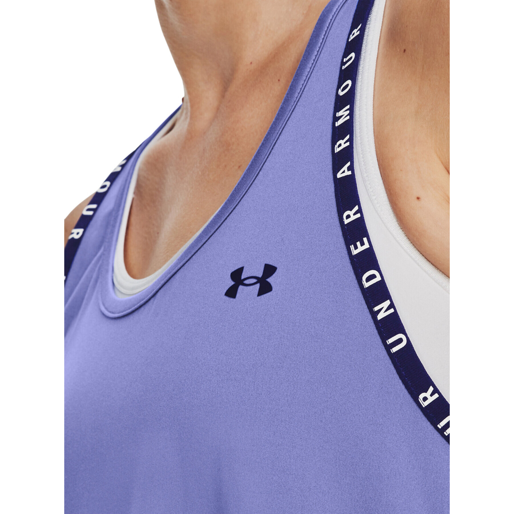 Under Armour Тениска от техническо трико UA Knockout Tank 1351596 Виолетов Regular Fit - Pepit.bg