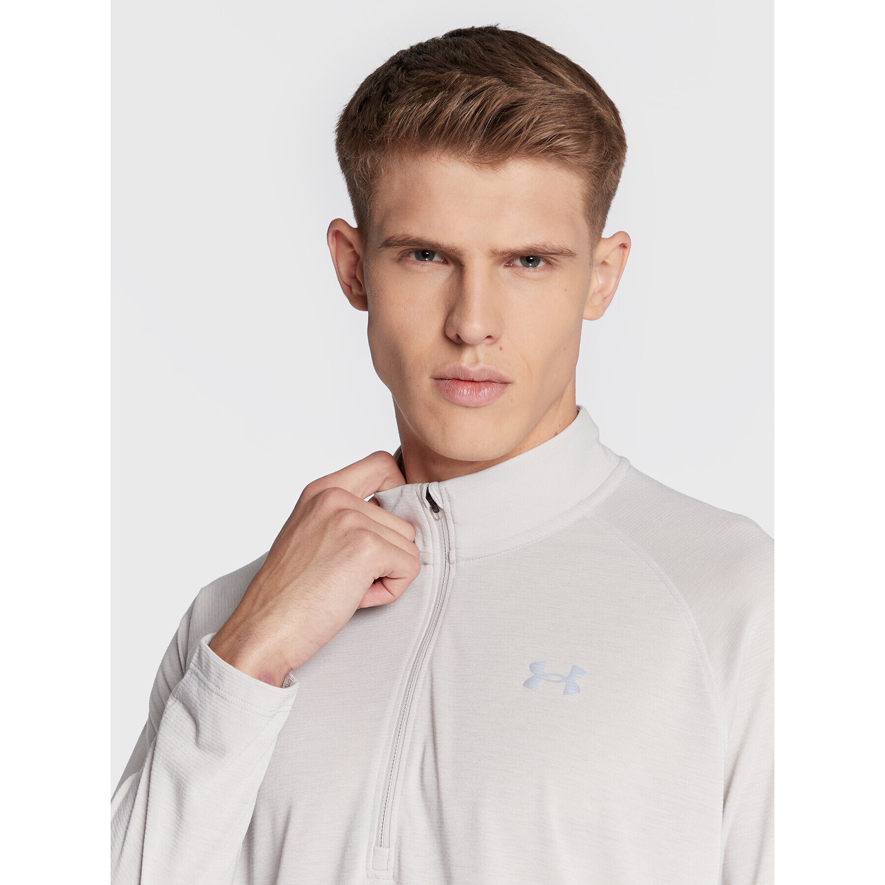 Under Armour Тениска от техническо трико Ua Streaker 1361474 Сив Slim Fit - Pepit.bg