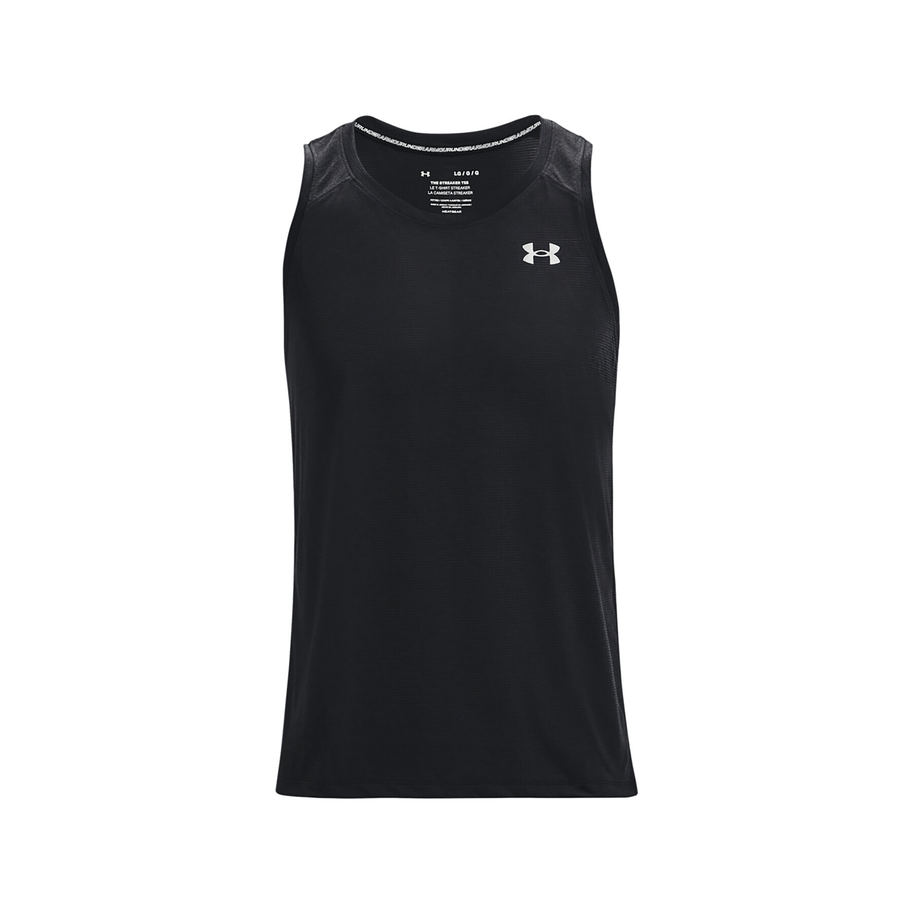 Under Armour Тениска от техническо трико UA STREAKER SINGLET 1361468 Черен Regular Fit - Pepit.bg