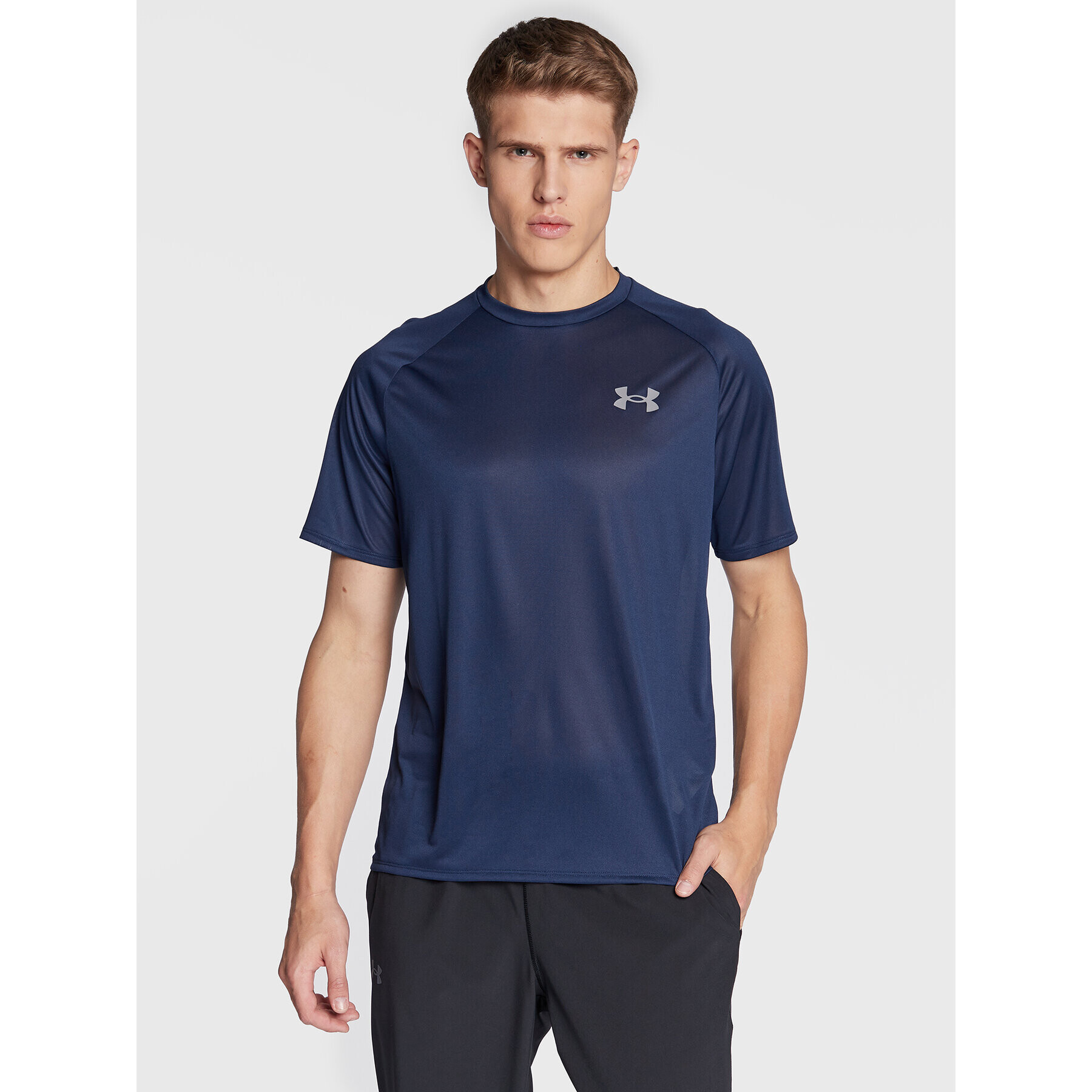 Under Armour Тениска от техническо трико Ua Tech 2.0 1326413 Тъмносин Loose Fit - Pepit.bg