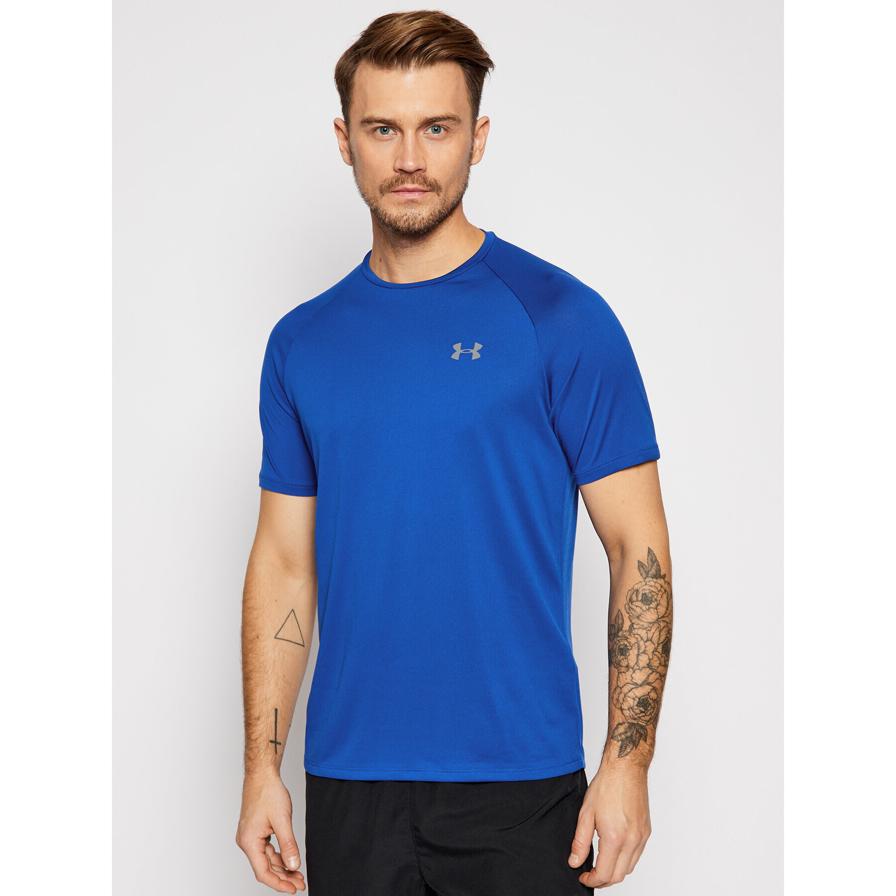 Under Armour Тениска от техническо трико Ua Tech 2.0 Ss 1326413 Тъмносин Regular Fit - Pepit.bg