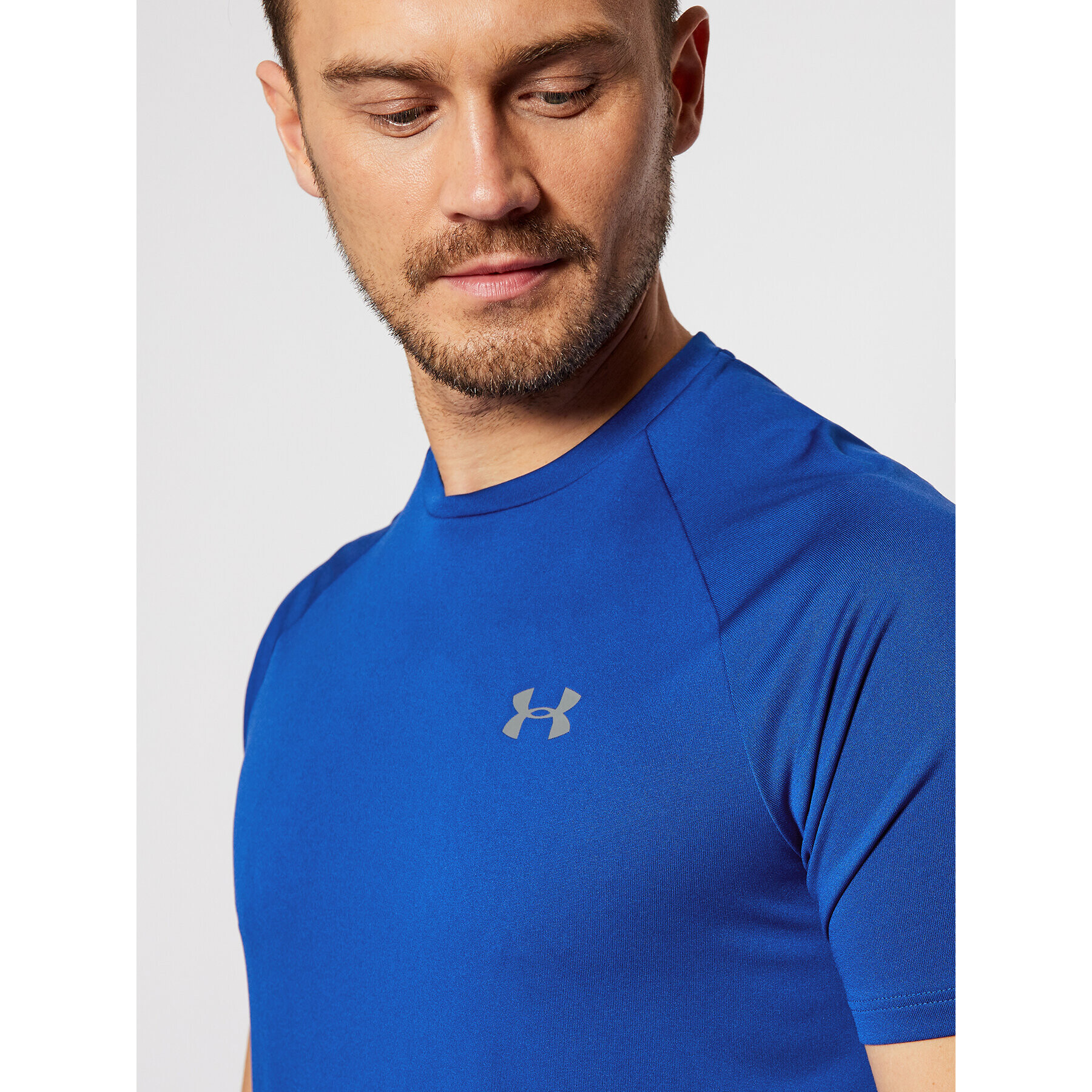 Under Armour Тениска от техническо трико Ua Tech 2.0 Ss 1326413 Тъмносин Regular Fit - Pepit.bg