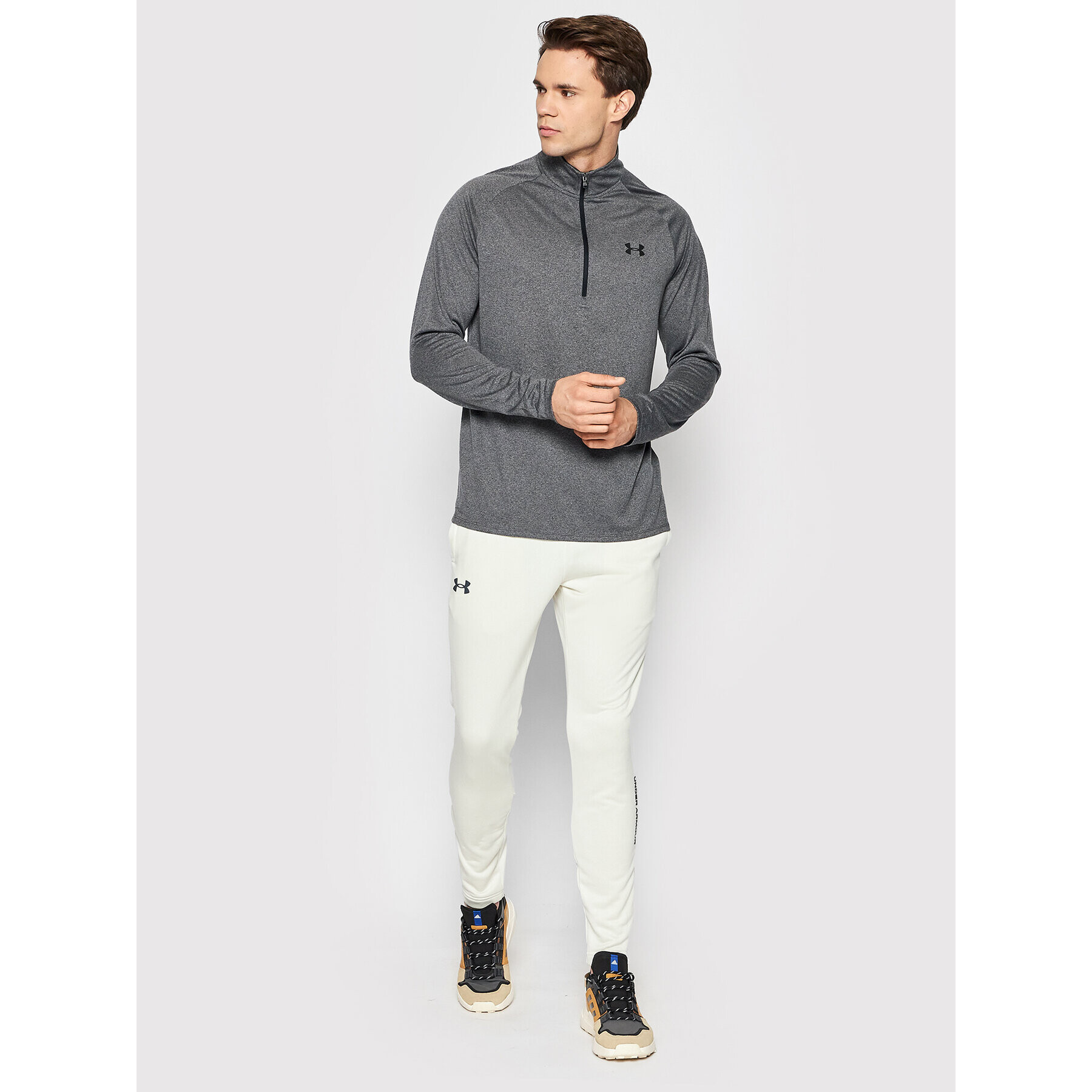 Under Armour Тениска от техническо трико Ua Tech™ 1328495 Сив Regular Fit - Pepit.bg